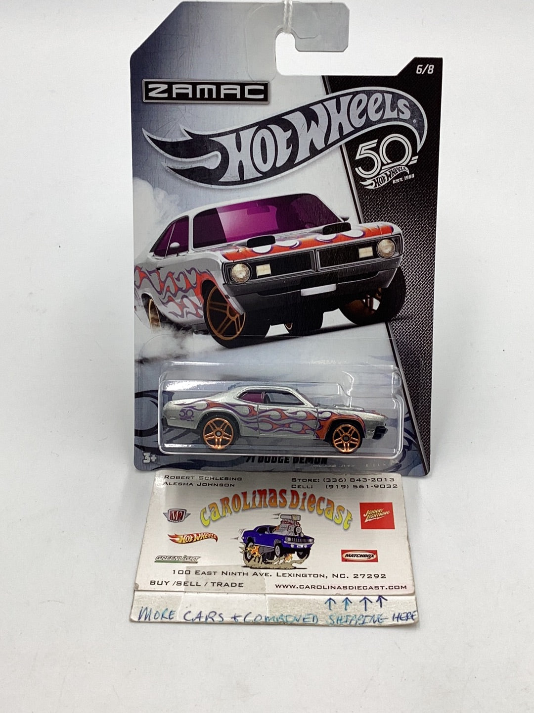 Hot Wheels Zamac Set 71 Dodge Demon 6/8 149F