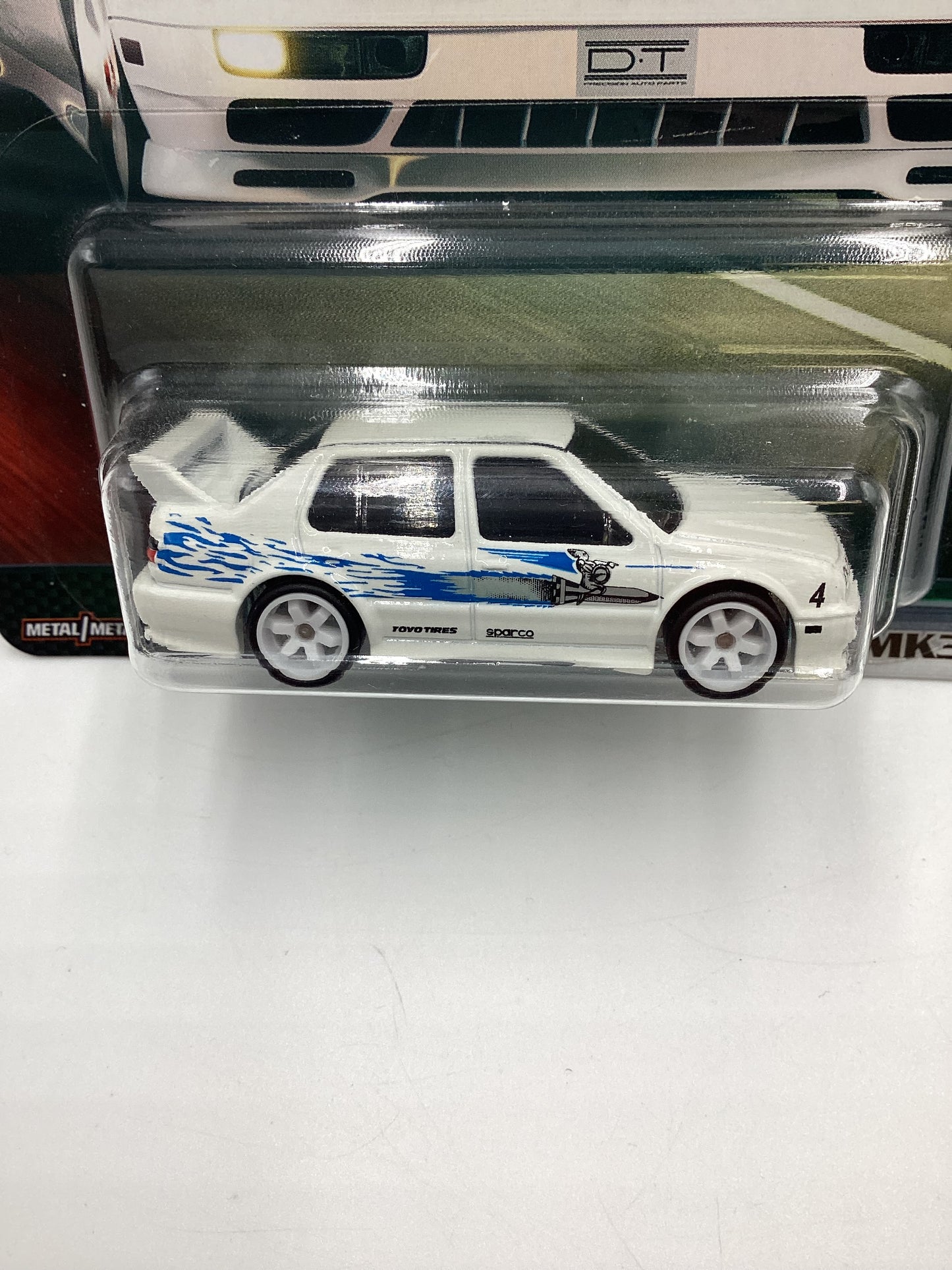 Hot Wheels Fast & Furious Original Fast #4 Volkswagen Jetta MK3 White W/Protector