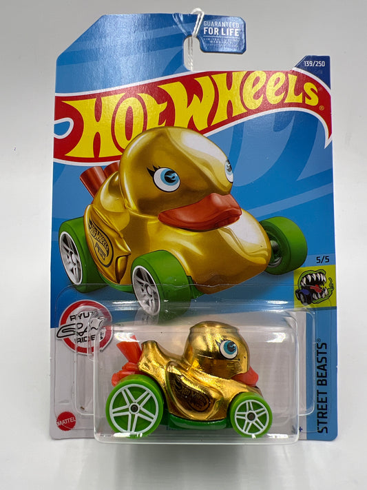 2022 Hot Wheels Treasure Hunt #139 Duck N Roll Gold Bad J Hook 273A