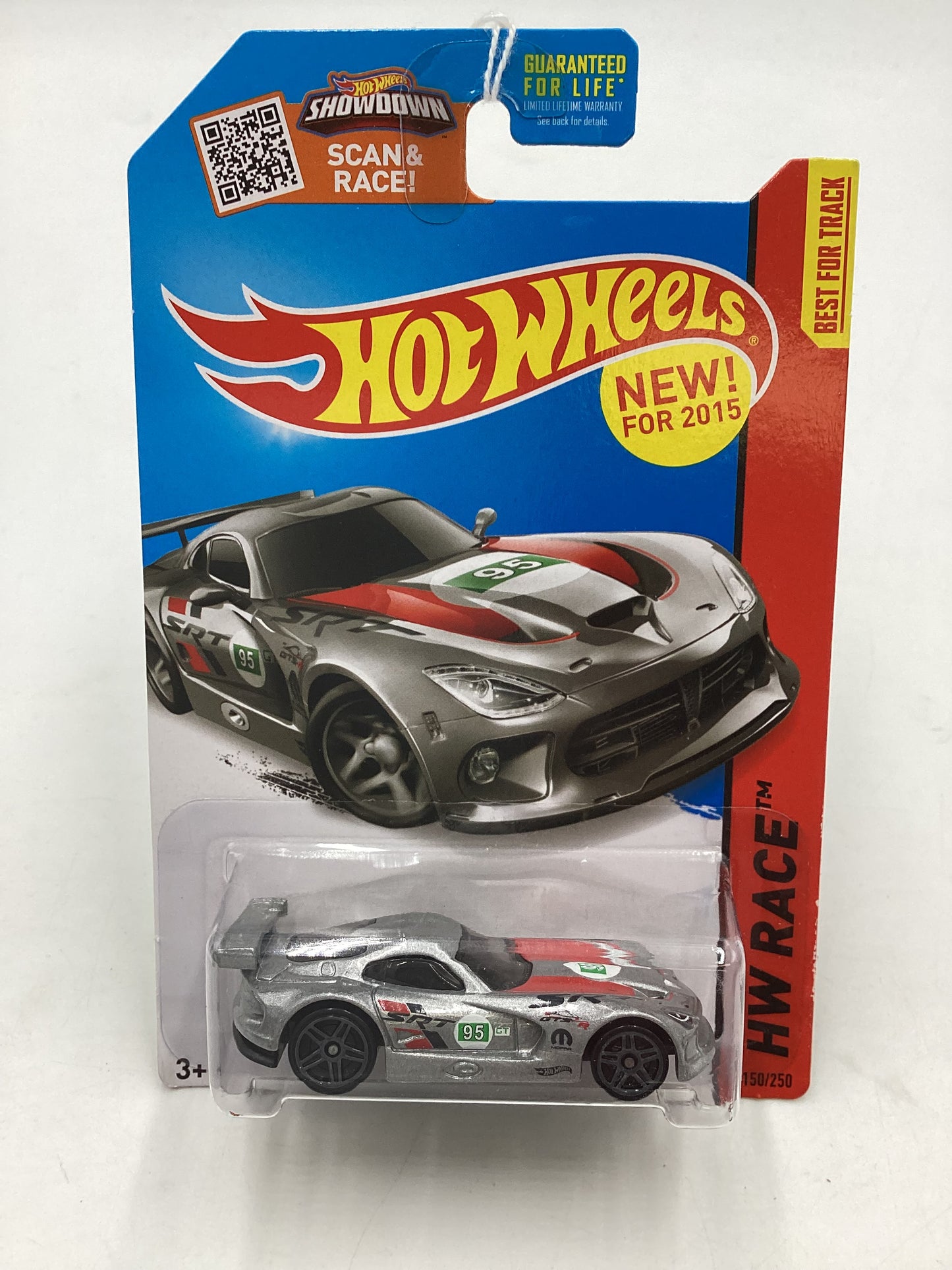 2015 Hot Wheels HW Race #150 SRT Viper GTS-R Silver 60E