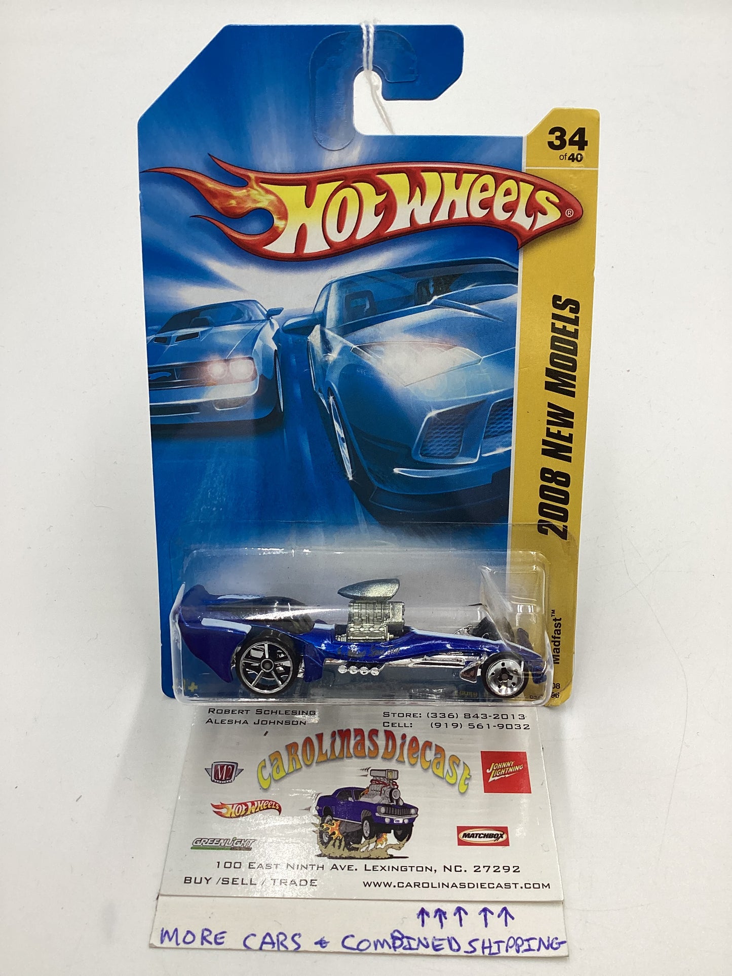 2008 Hot Wheels New Models #34 Madfast Blue BB3