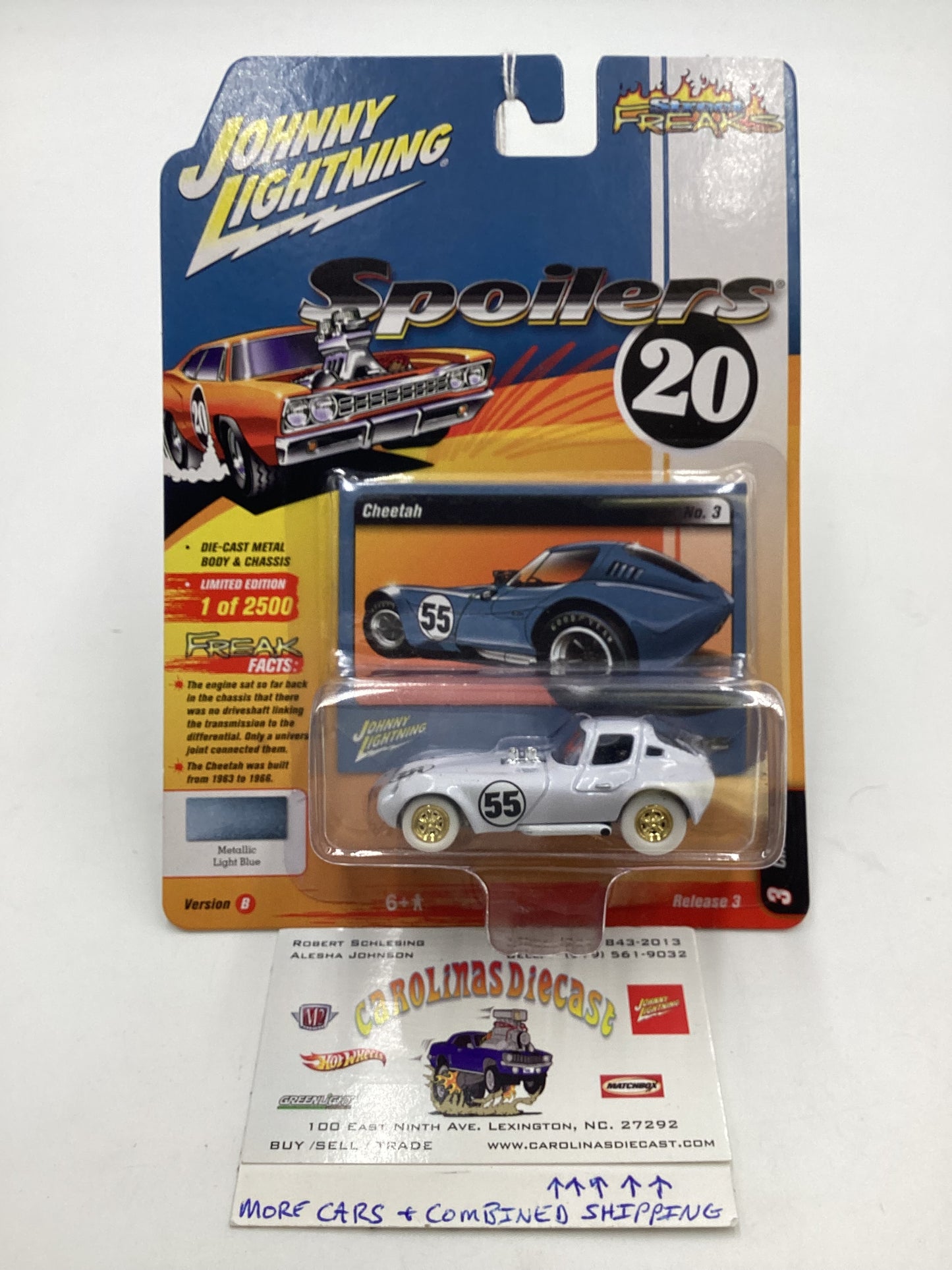 Johnny Lightning White Lightning Chase Cheetah *1 of only 50* VHTF