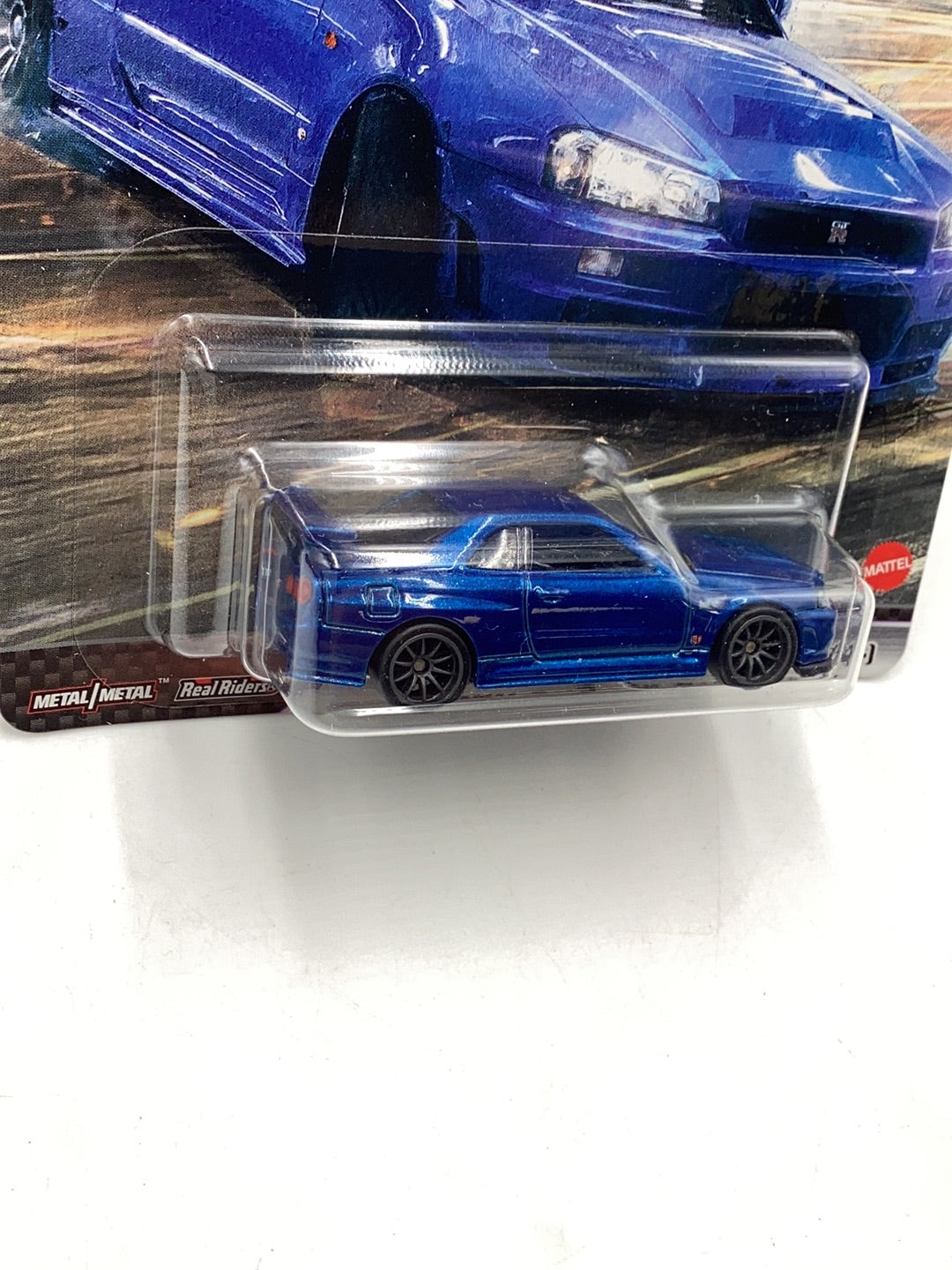 Hot wheels premium fast and furious Fast Superstars 1/5 Nissan skyline GTR BNR34 with protector