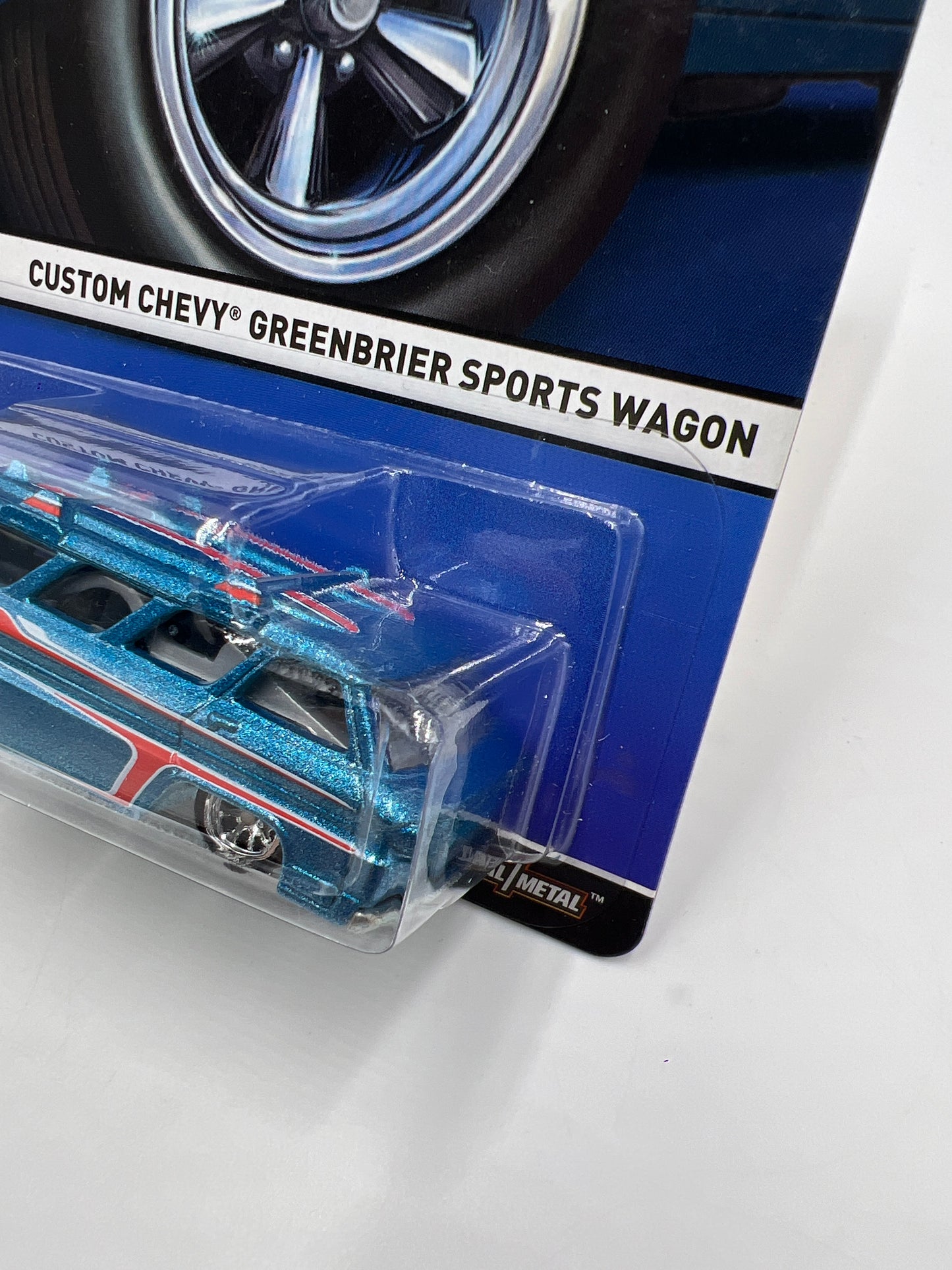 Hot Wheels Premium Real Riders #6 Custom Chevy Greenbrier Sports Wagon Blue