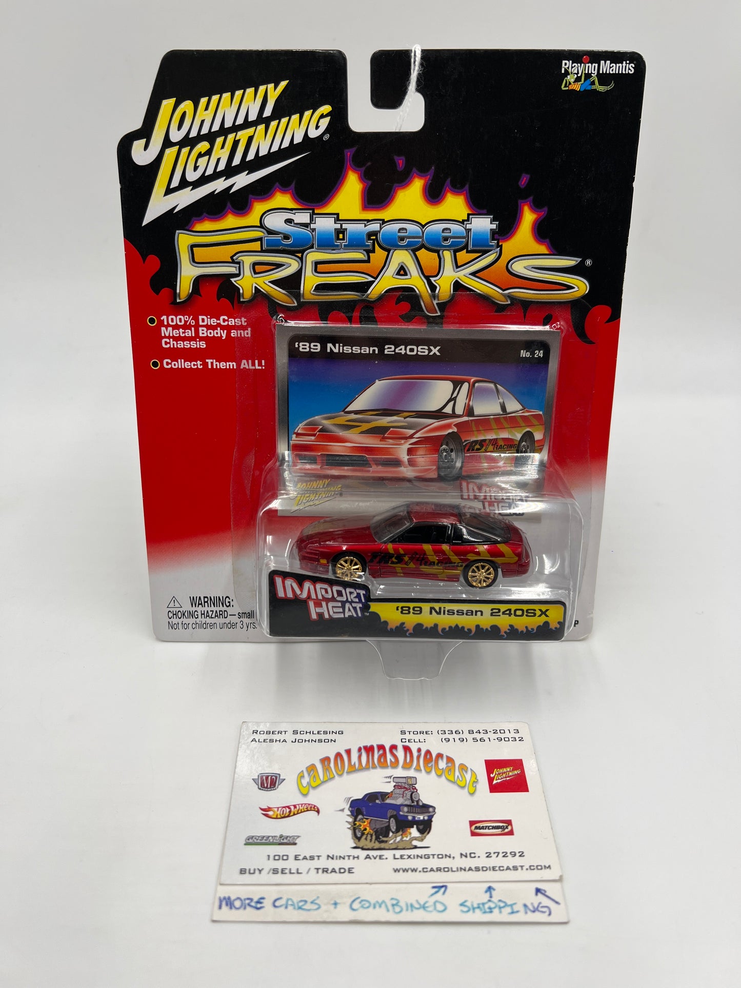 Johnny Lightning Street Freaks Import Heat #24 89 Nissan 240SX Red/Gold 185A