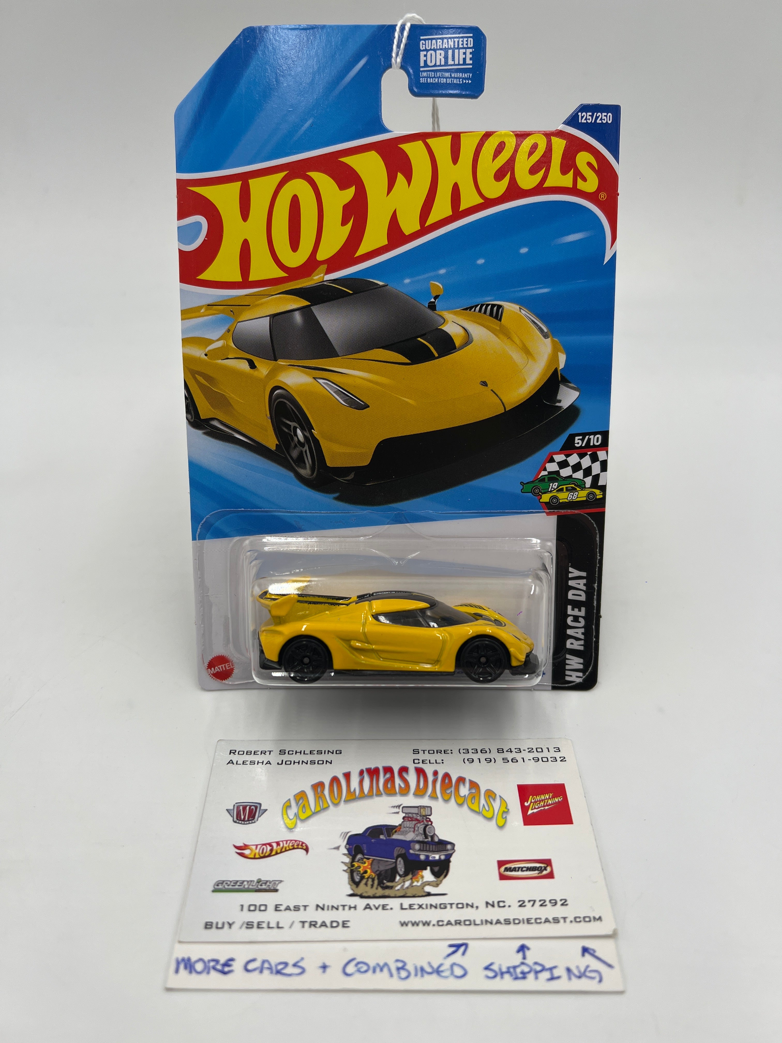 2025 Hot Wheels F Case HW Race Day #125 2020 Koenigsegg Jesko