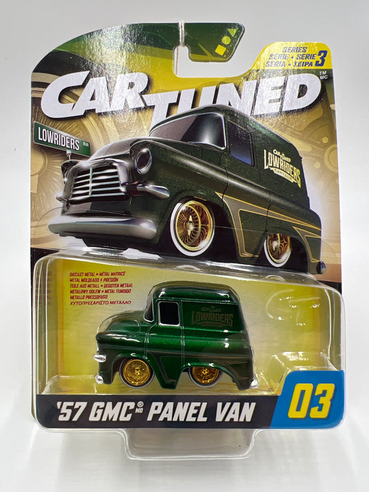 2025 MGA Car Tuned Series 3 #3 57 GMC Panel Van Green 179C