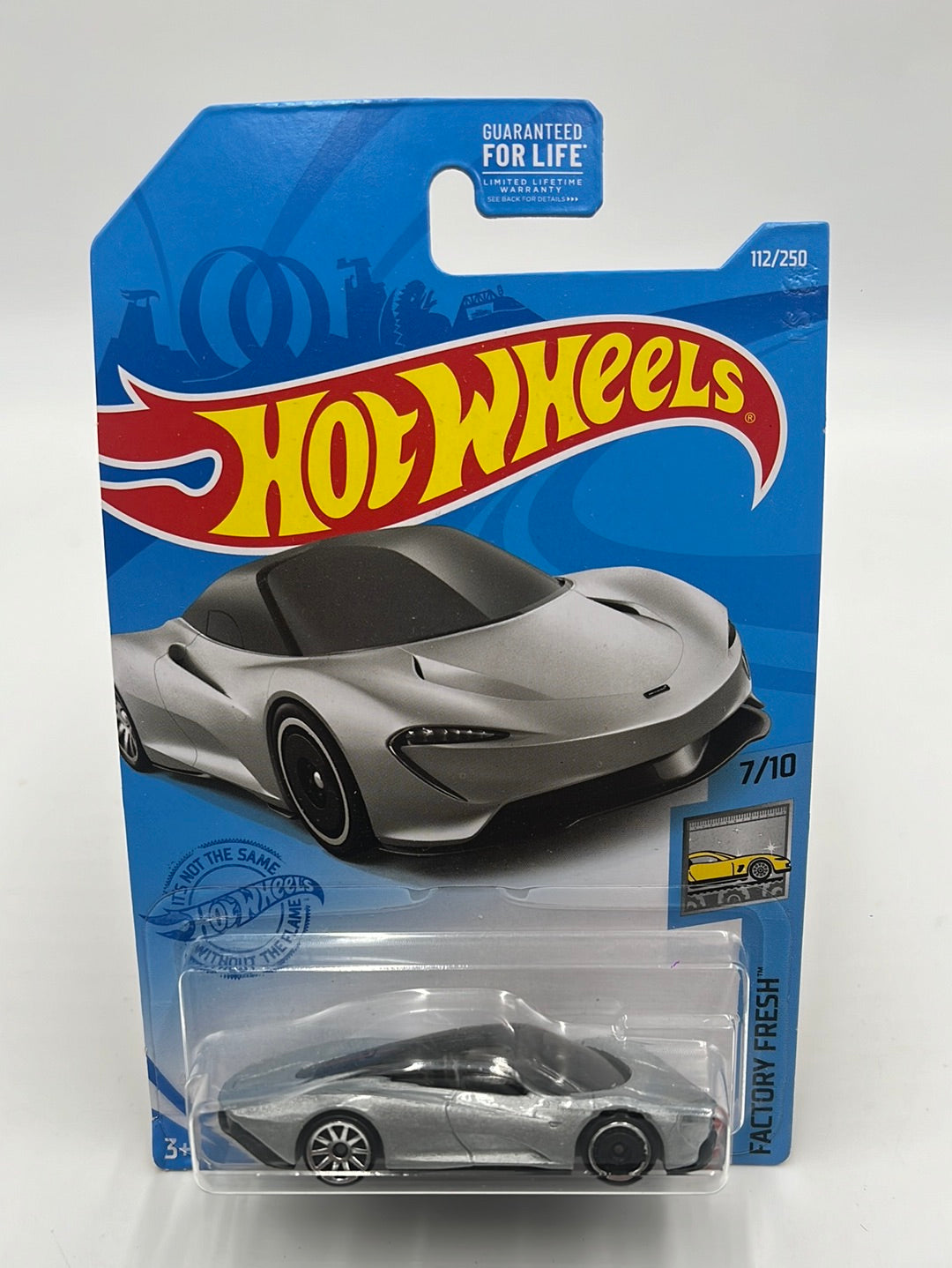 2021 hot wheels K case #112 McLaren speed tail silver 103H