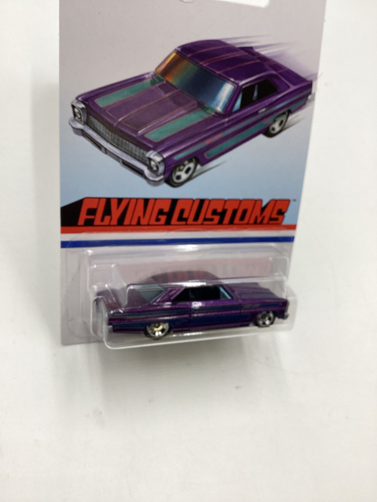 Hot Wheels Target Exclusive Flying Customs 66 Chevy Nova Purple 153H