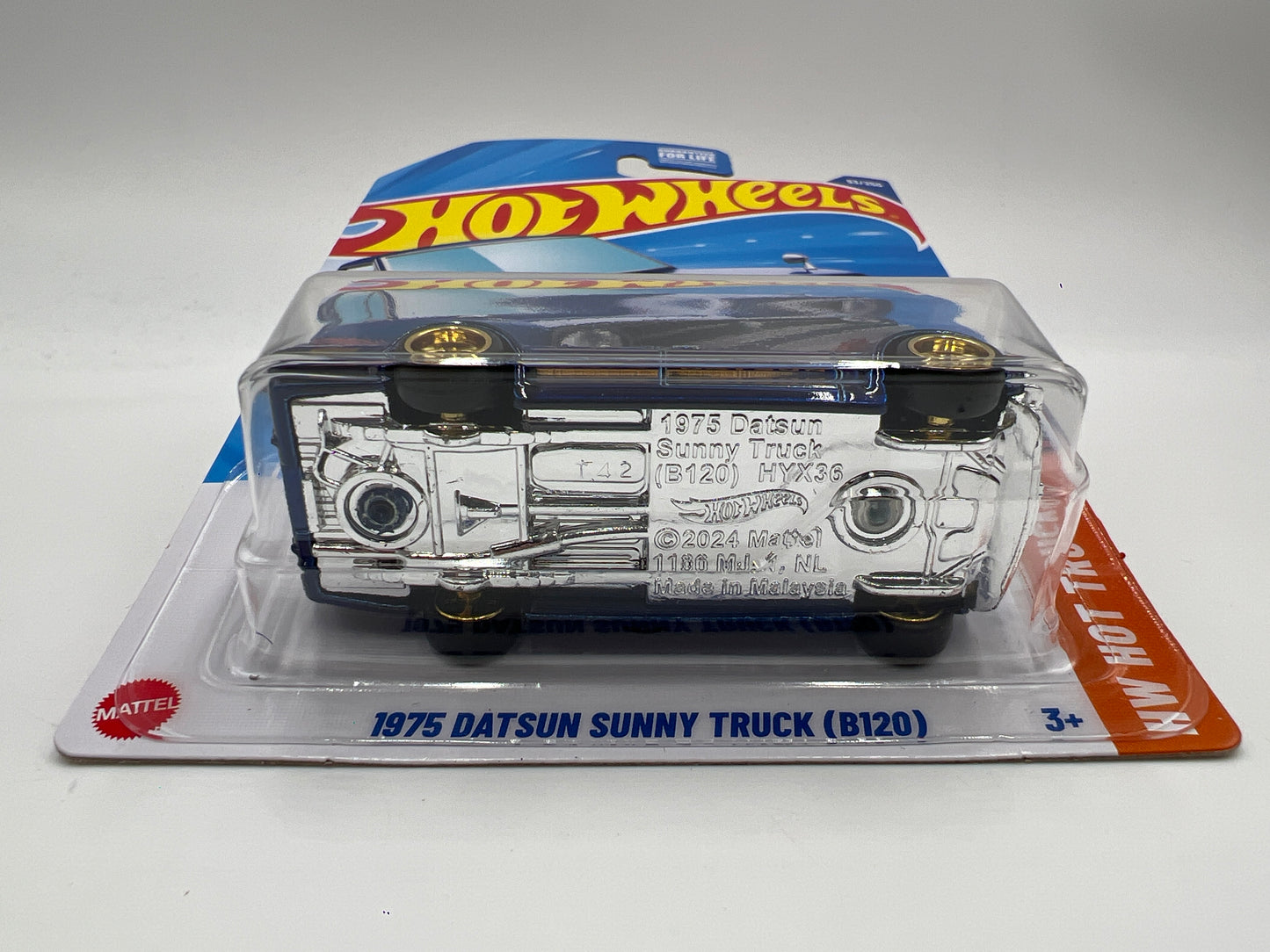 2025 Hot Wheels D Case Super Treasure Hunt #93 1975 Datsun Sunny Truck B120 Blue W/Protector #2