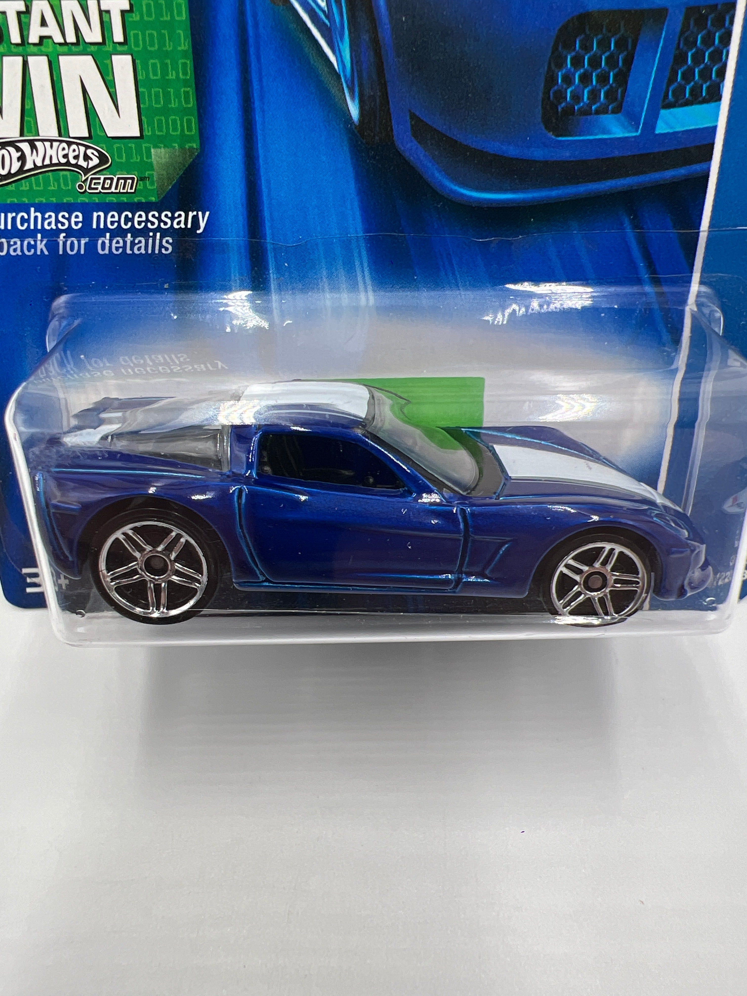 2006 Hot Wheels #154 Kmart Exclusive Corvette C6 Blue 240C