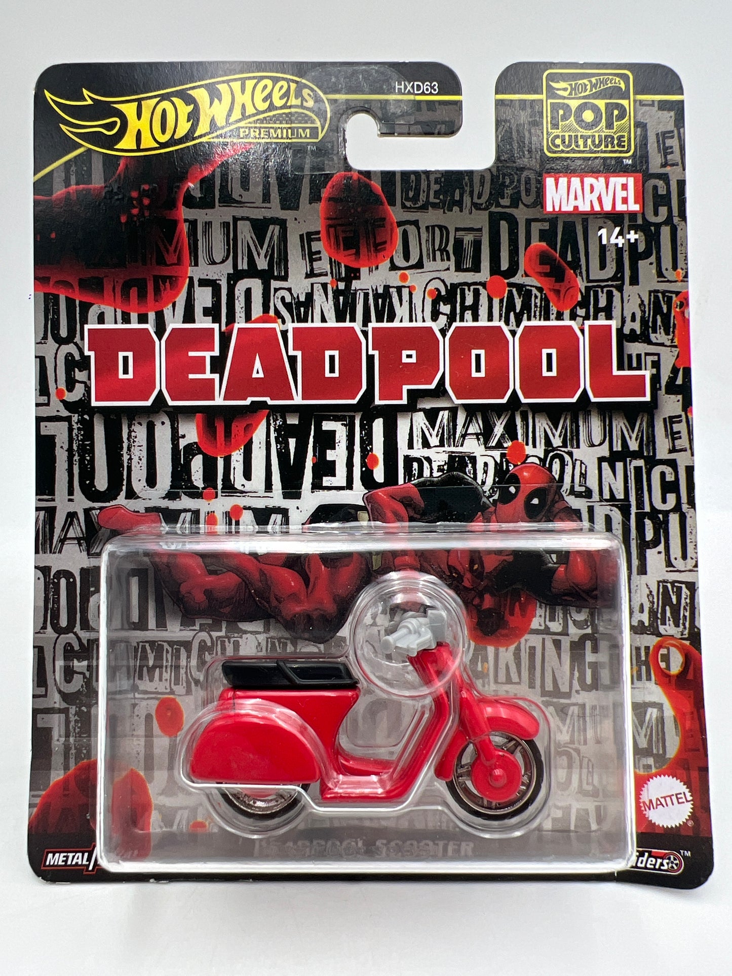 Hot Wheels Pop Culture Premium Deadpool Scooter