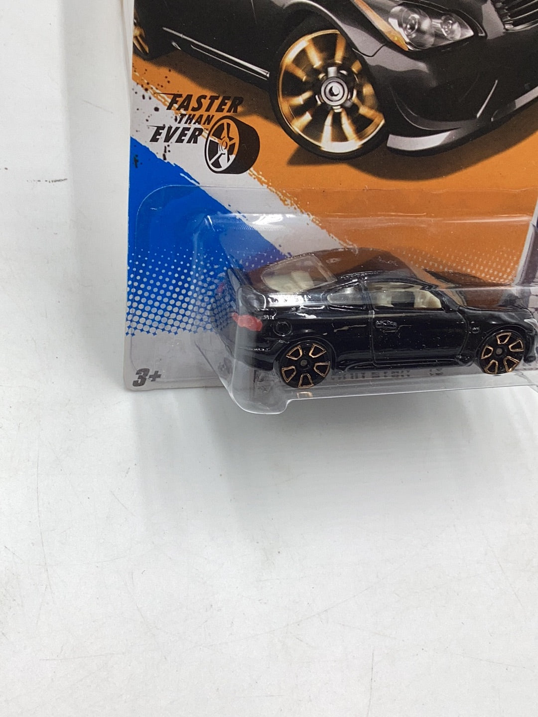 2012 Hot Wheels #94 Infiniti G37 Faster than ever FTE2s Black small crease with protector