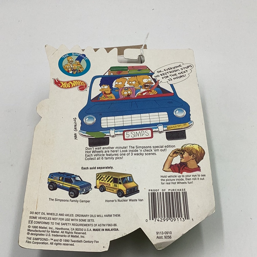 Hot wheels The Simpsons Homers Nuclear Waste Van