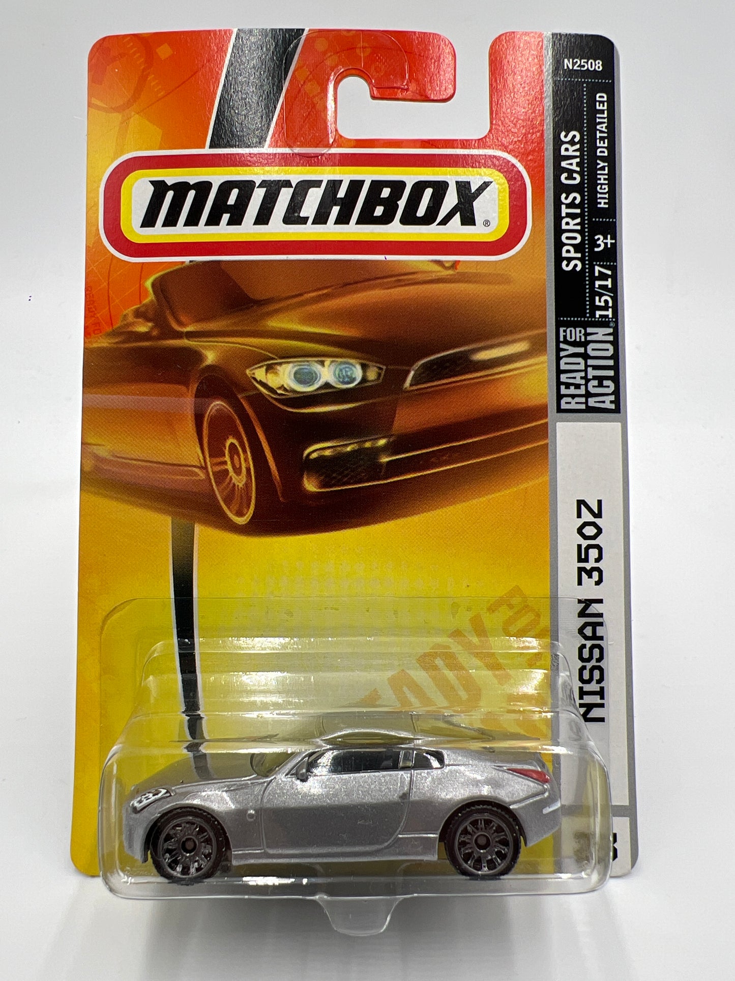 Matchbox #23 Sports Cars Nissan 350Z Silver W/Protector