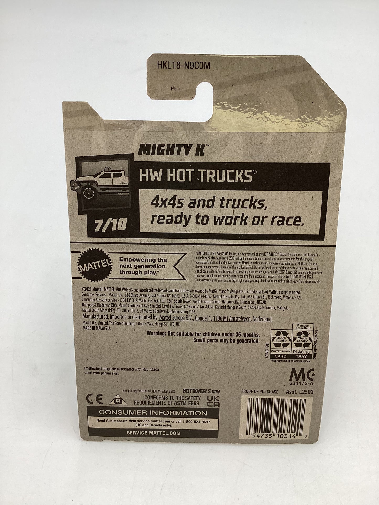 2023 Hot Wheels Super treasure hunt 1/1250 Mighty K Factory Sealed W/ Protector