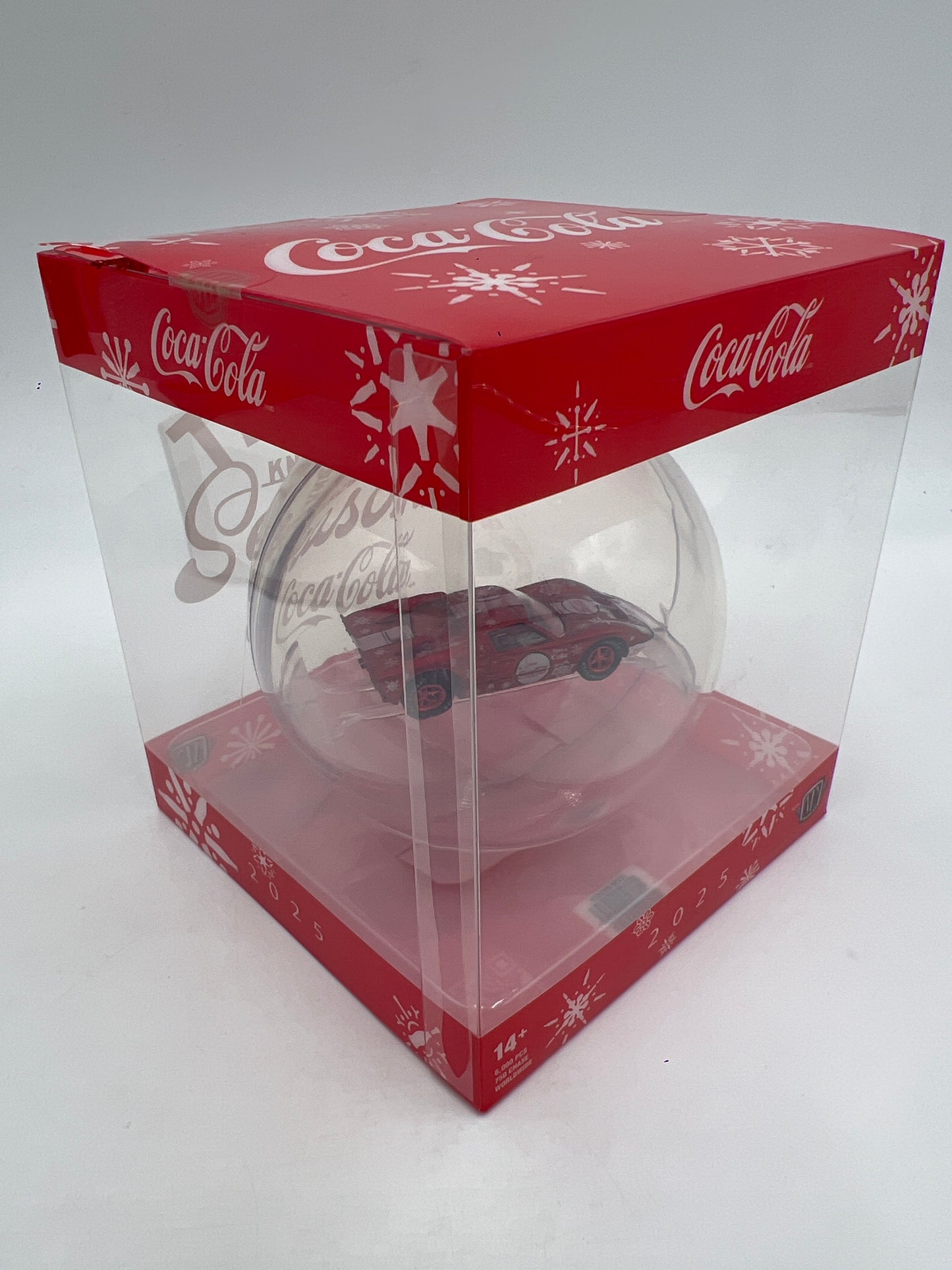2025 M2 Machines Coca Cola Holiday Christmas Ornaments CHASE 1966 Ford GT40 Red