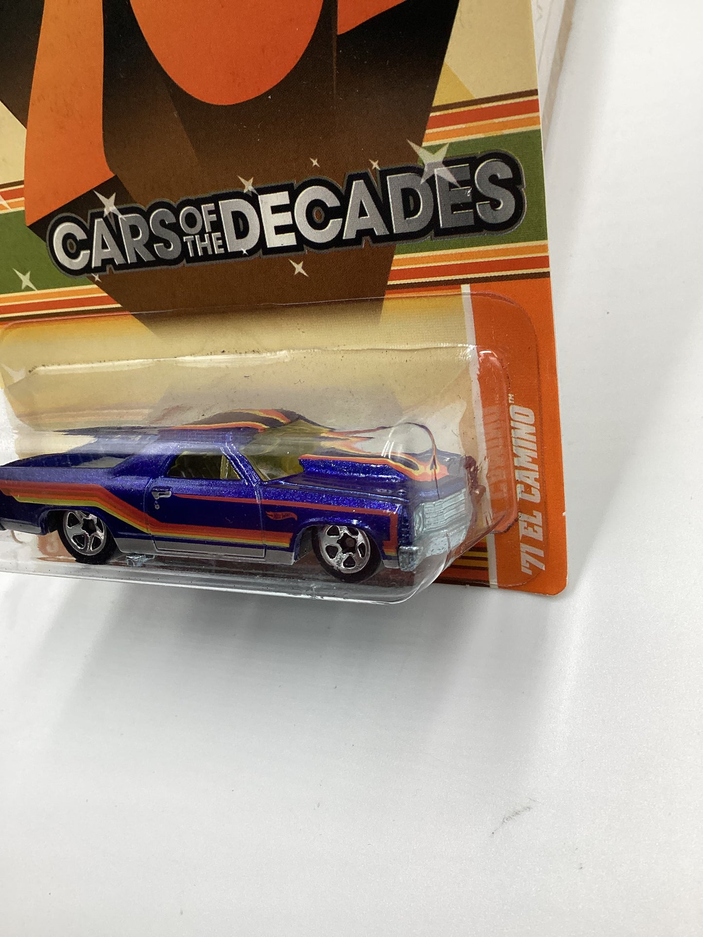 2011 Hot Wheels Cars of the Decades The 70s #20 71 EL Camino Blue