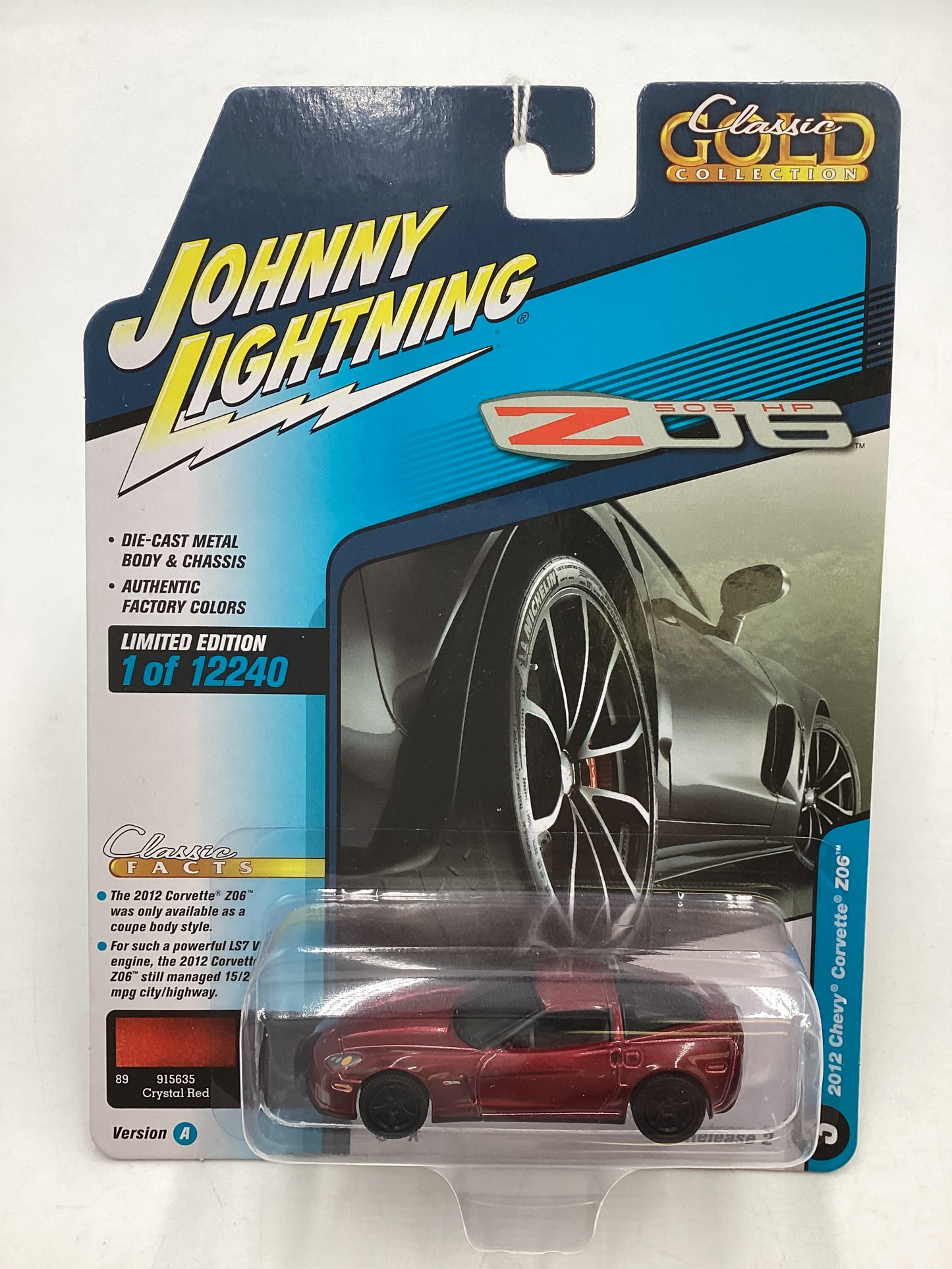 Johnny Lightning Classic Gold Collection 2012 Chevy Corvette Z06 Red 221C