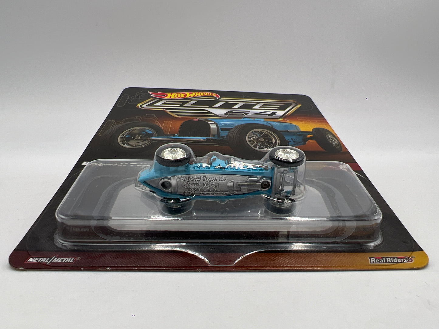 Hot Wheels RLC Elite 64 #10 Bugatti Type 59 Light Blue W/Protector