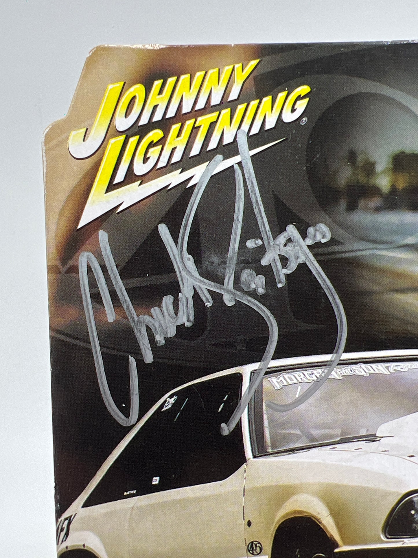 Johnny Lightning Street Outlaws SIGNED Chuck Seitsinger 1989 Ford Mustang GT W/Protector