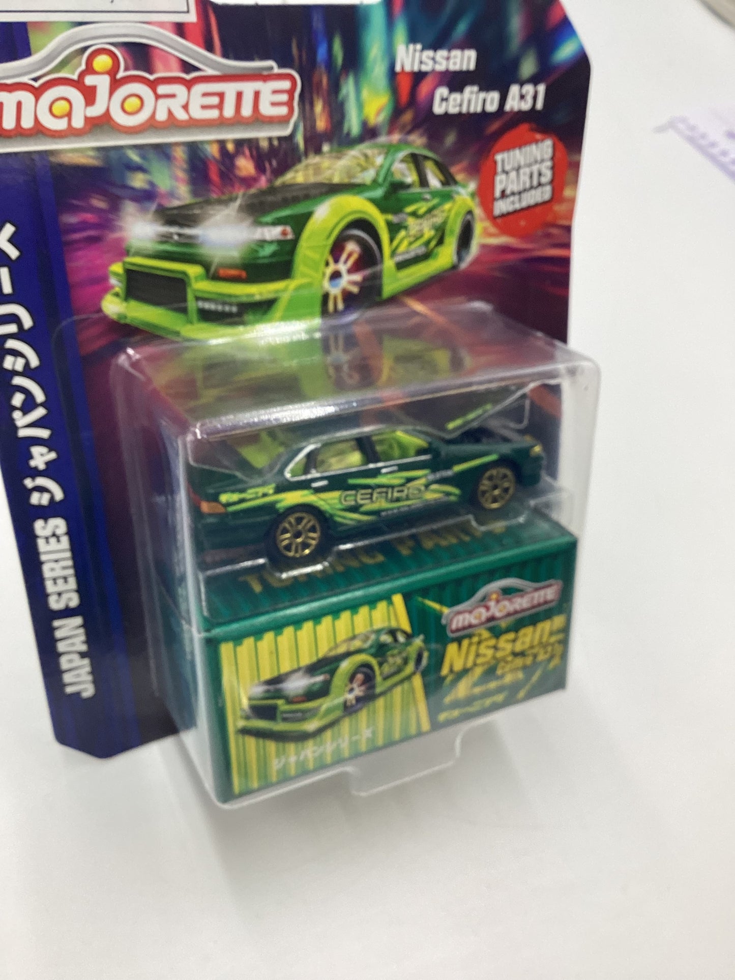 2024 Majorette Japan Series Nissan Cefiro A31 Green 110D