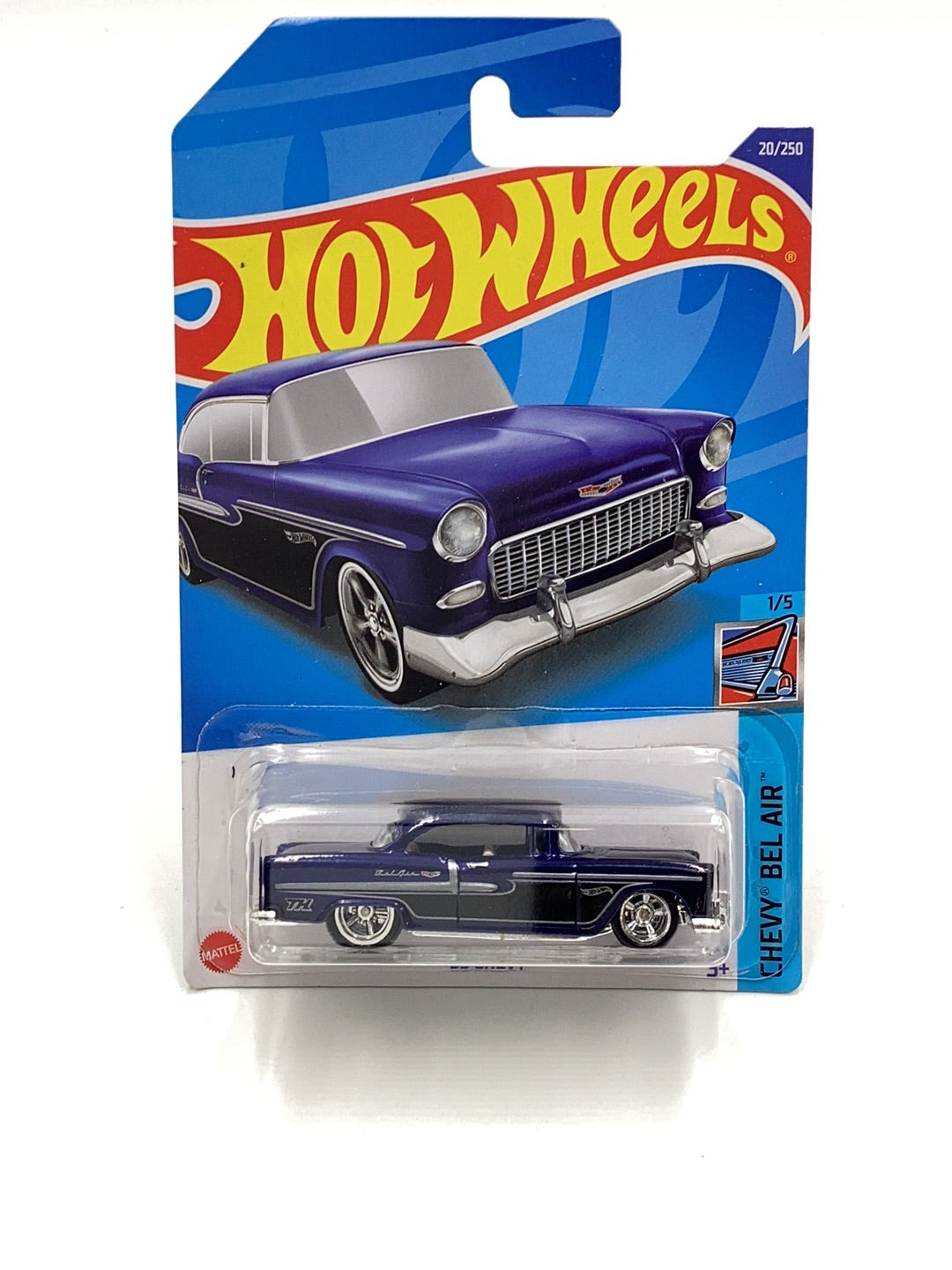 2022 hot wheels super treasure hunt #20 55 Chevy W/Protector
