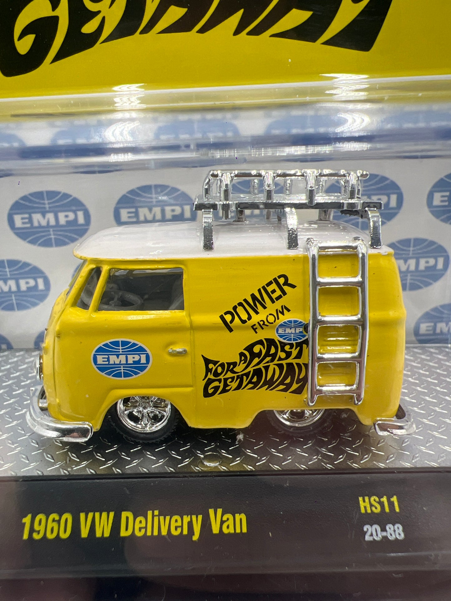 M2 Machines Power from Empi 1960 VW Delivery Van Yellow HS11 198D