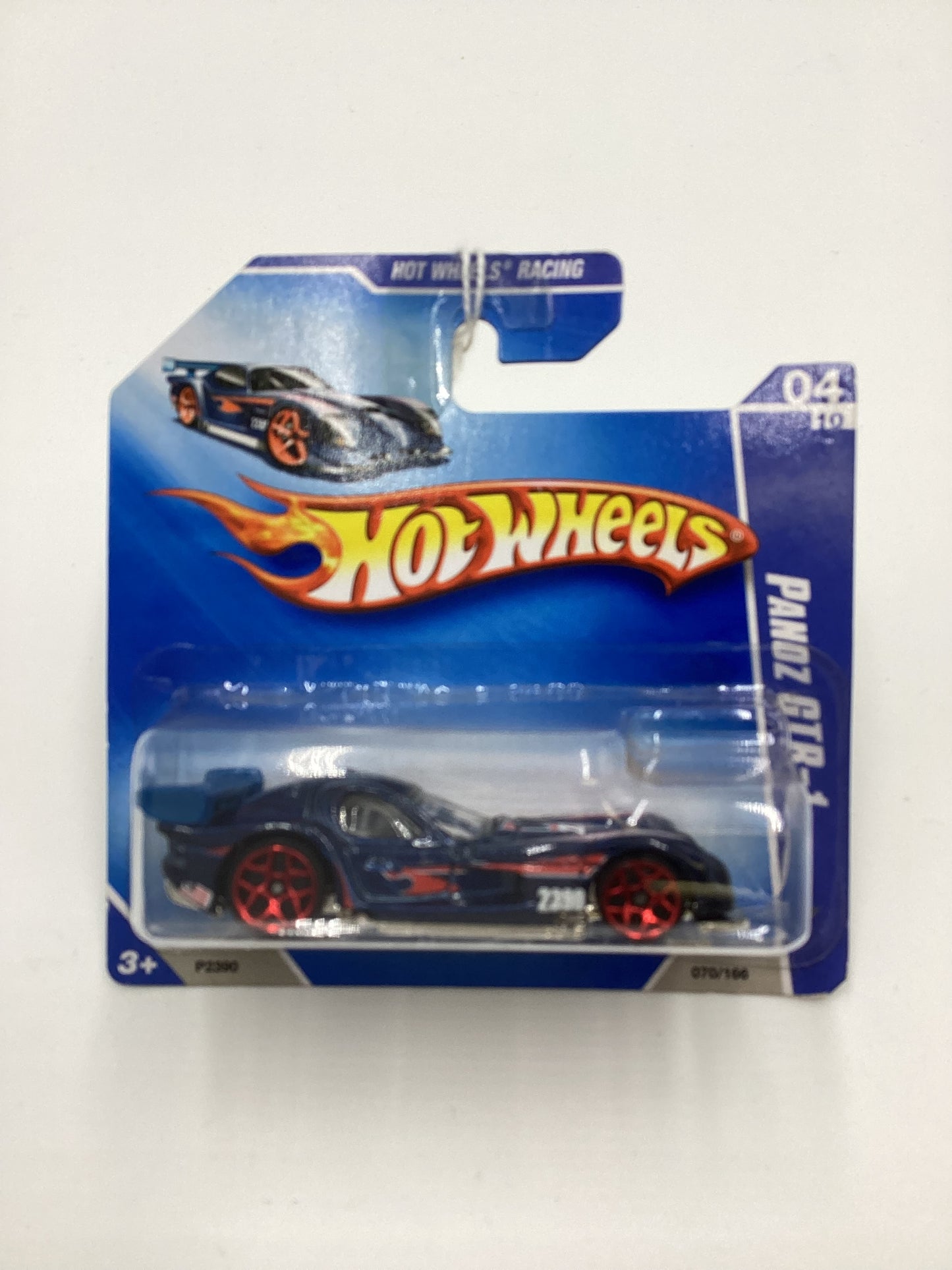 2009 Hot Wheels #070 Panoz GTR-1 Blue Short Card