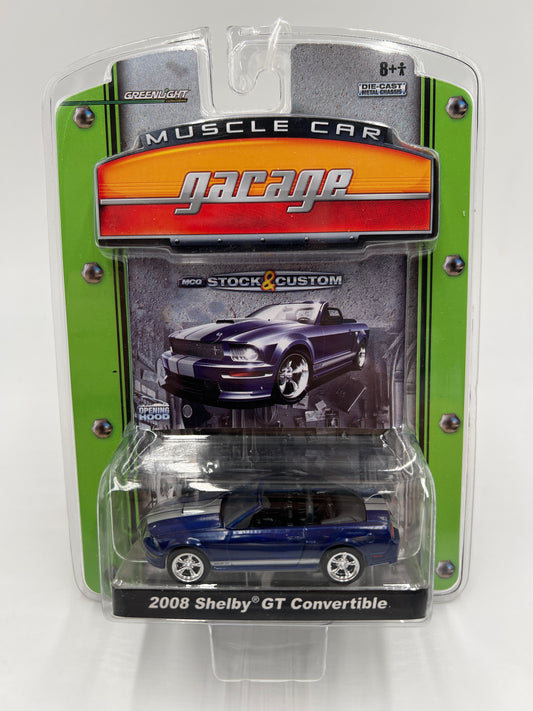 Greenlight Muscle Car Garage Series 6 2008 Shelby GT Convertible Blue 176C
