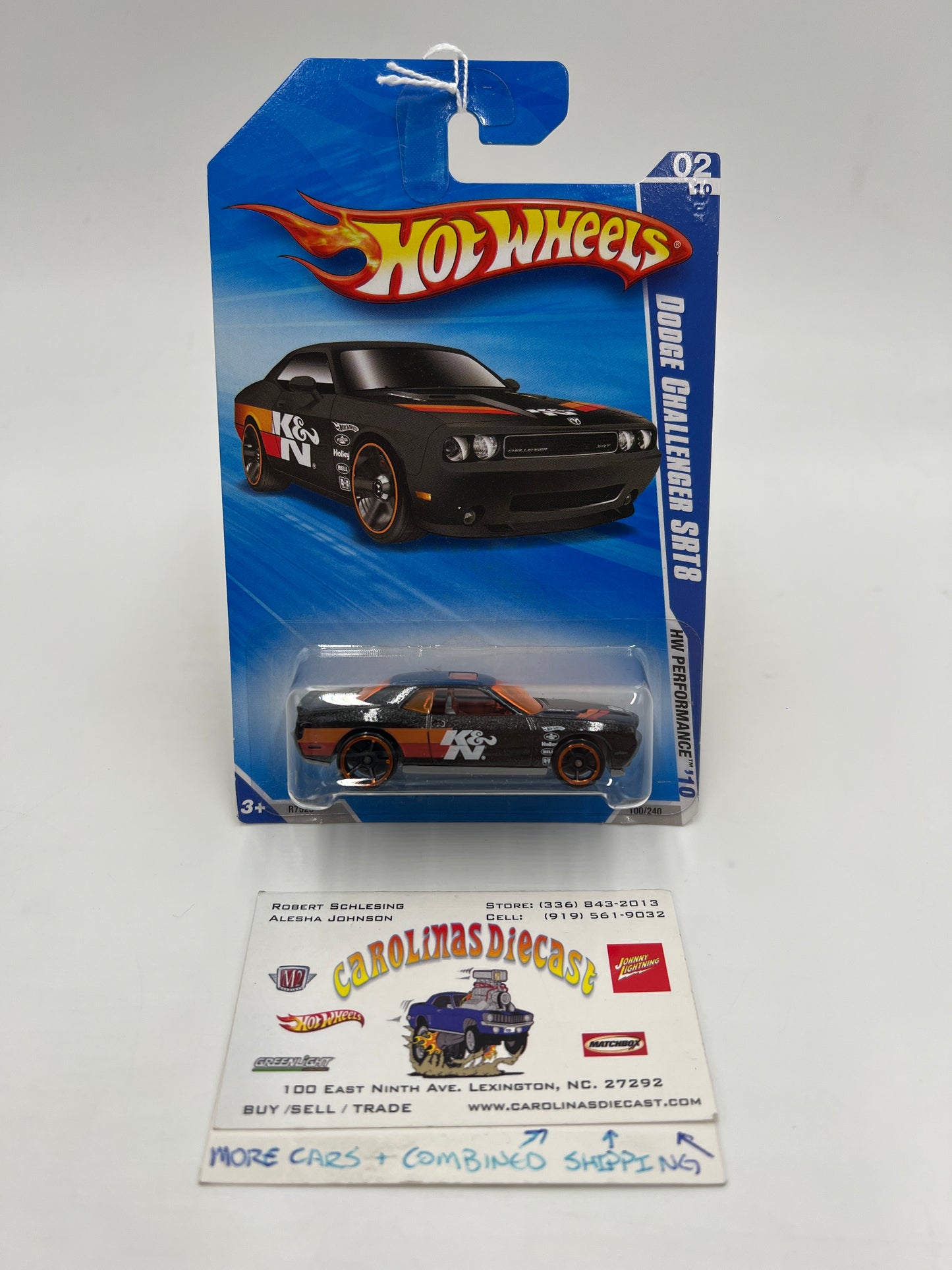 2010 Hot Wheels Performance #100 Dodge Challenger SRT8 Black K&N 40C