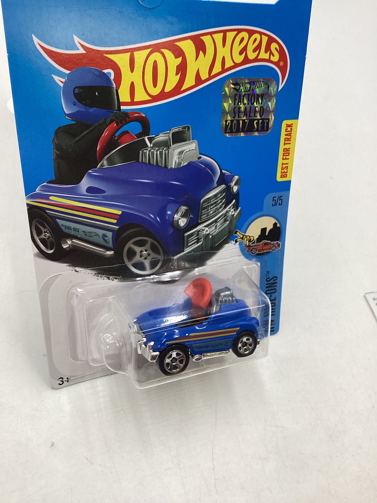 2017 Hot Wheels Treasure Hunt Factory Sealed Pedal Driver Blue