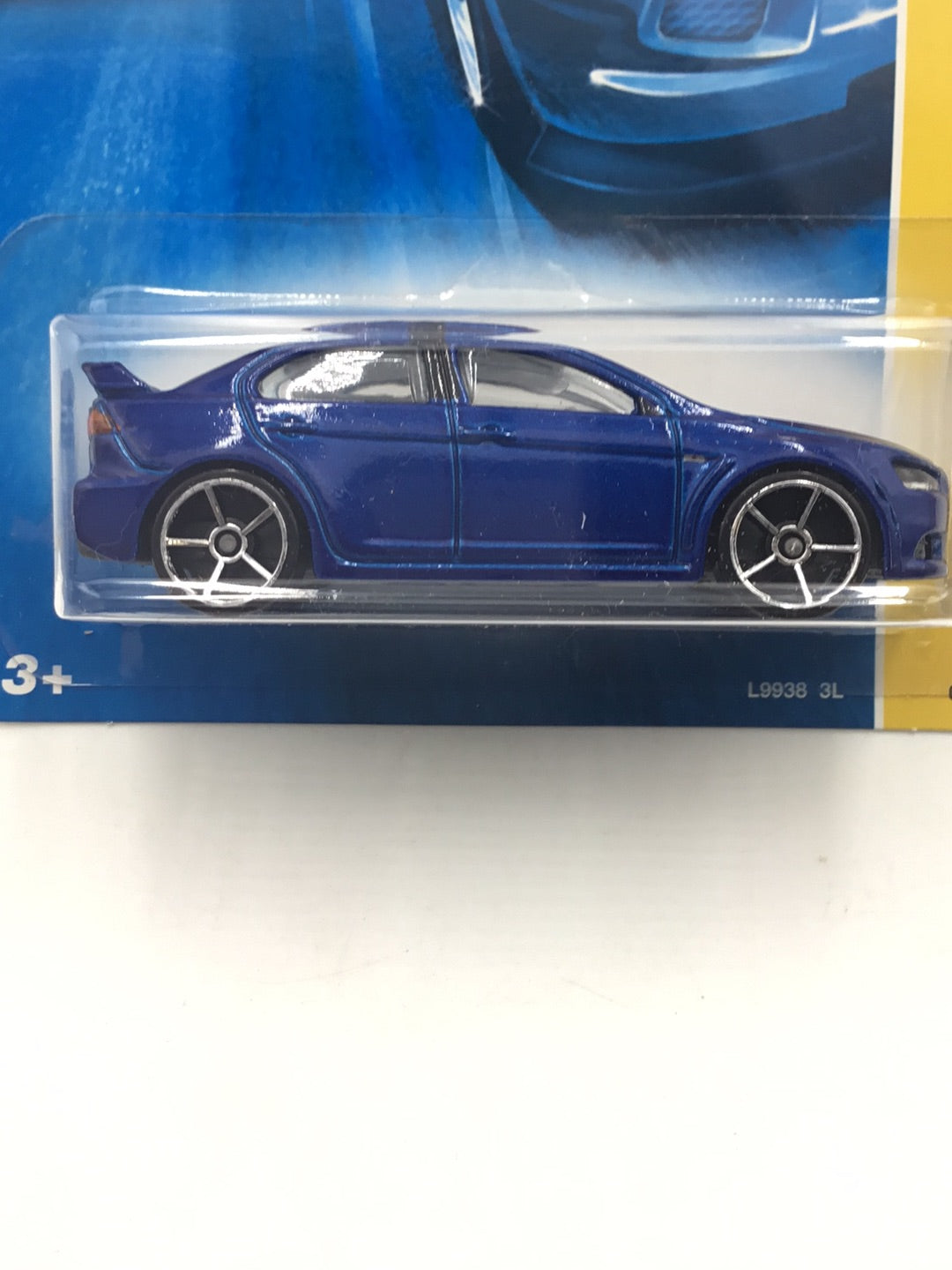 2008 Hot wheels #23 2008 Lancer Evolution Blue