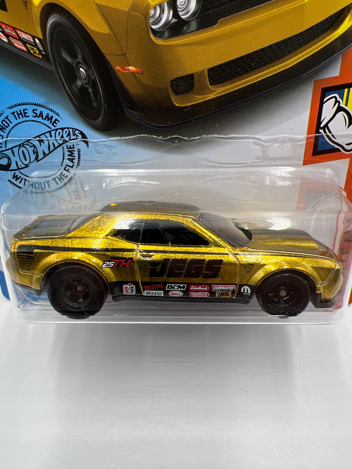 2020 Hot Wheels Super Treasure Hunt #234 18 Dodge Challenger SRT Demon Gold JEGS W/ Protector