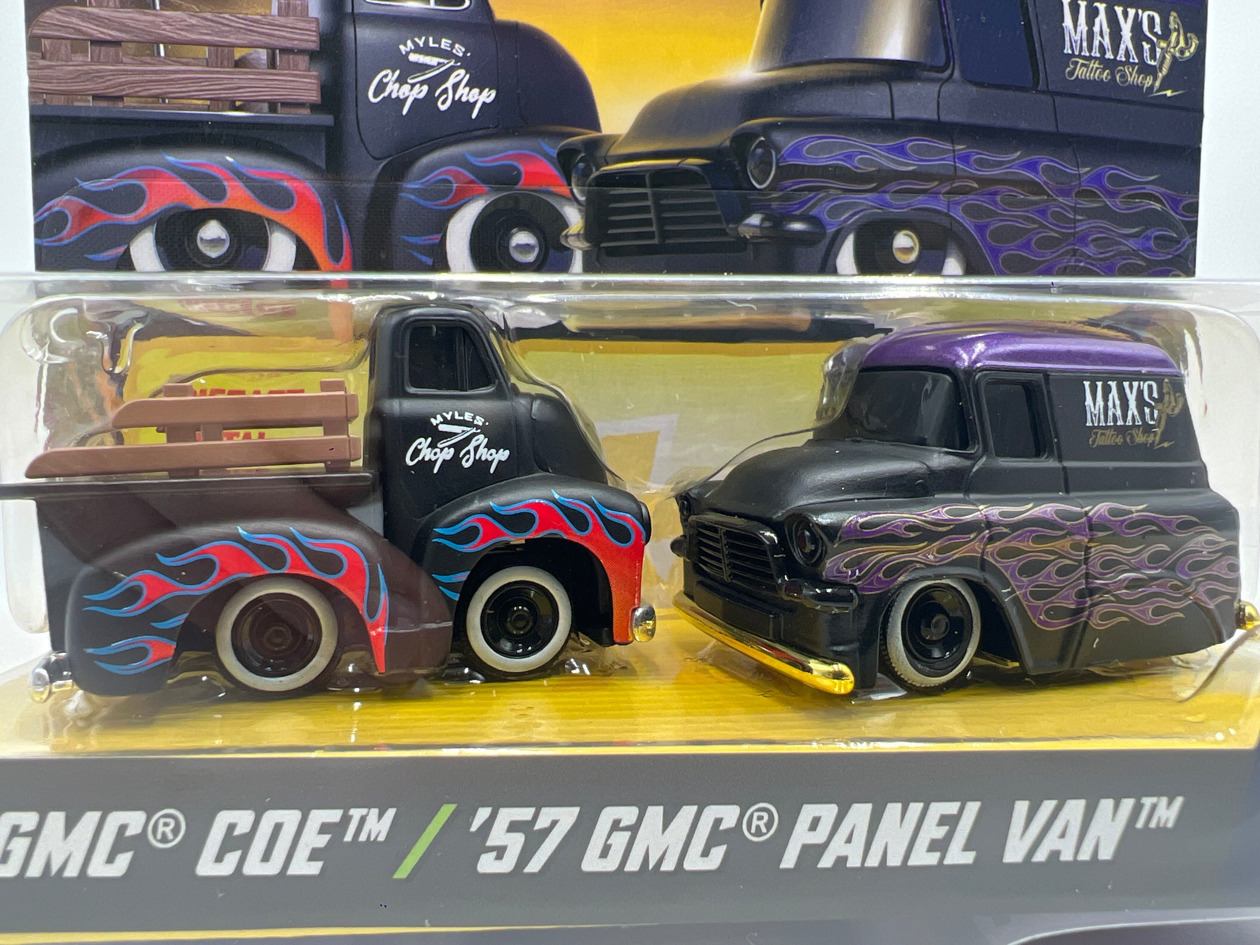 MGA Car Tuned Double Pack Series 7 Dead Sleds 50 GMC COE & 57 GMC