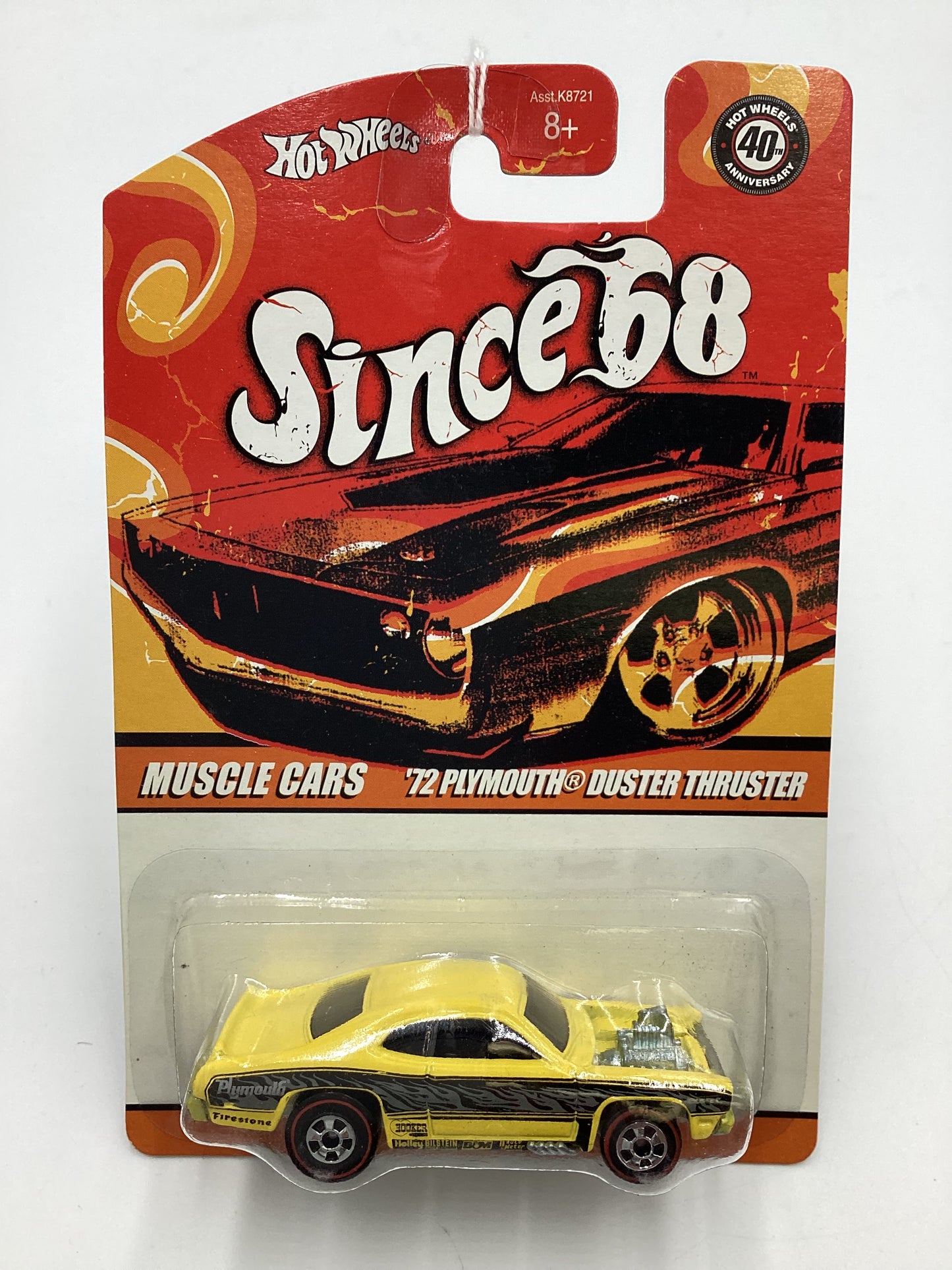 Hot Wheels 40th Anniversary Since 68 Series 2 #2 72 Plymouth Duster Thruster Yellow (SR)