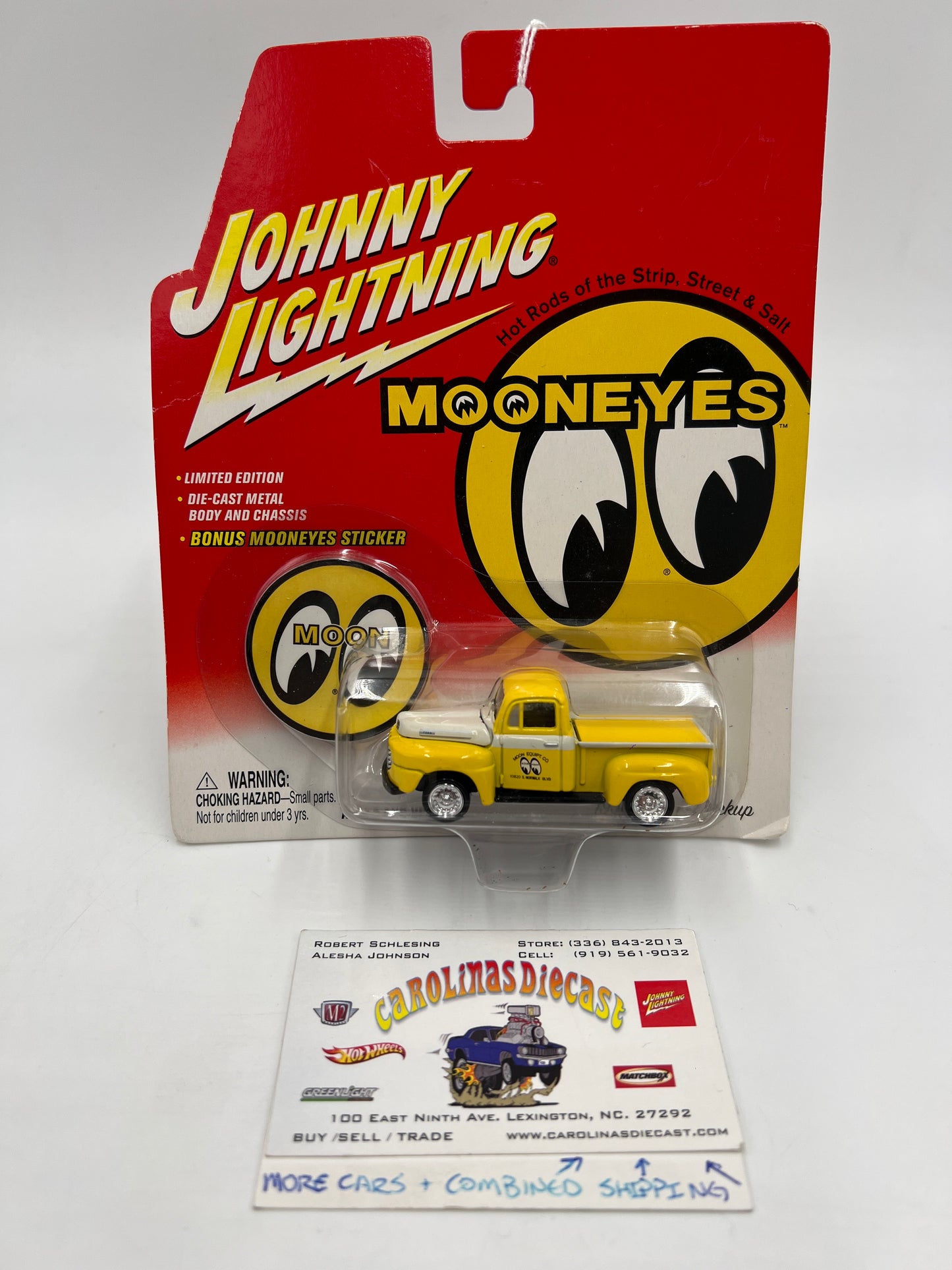 Johnny Lightning Mooneyes 1950 Ford F-1 Pickup Yellow 220B