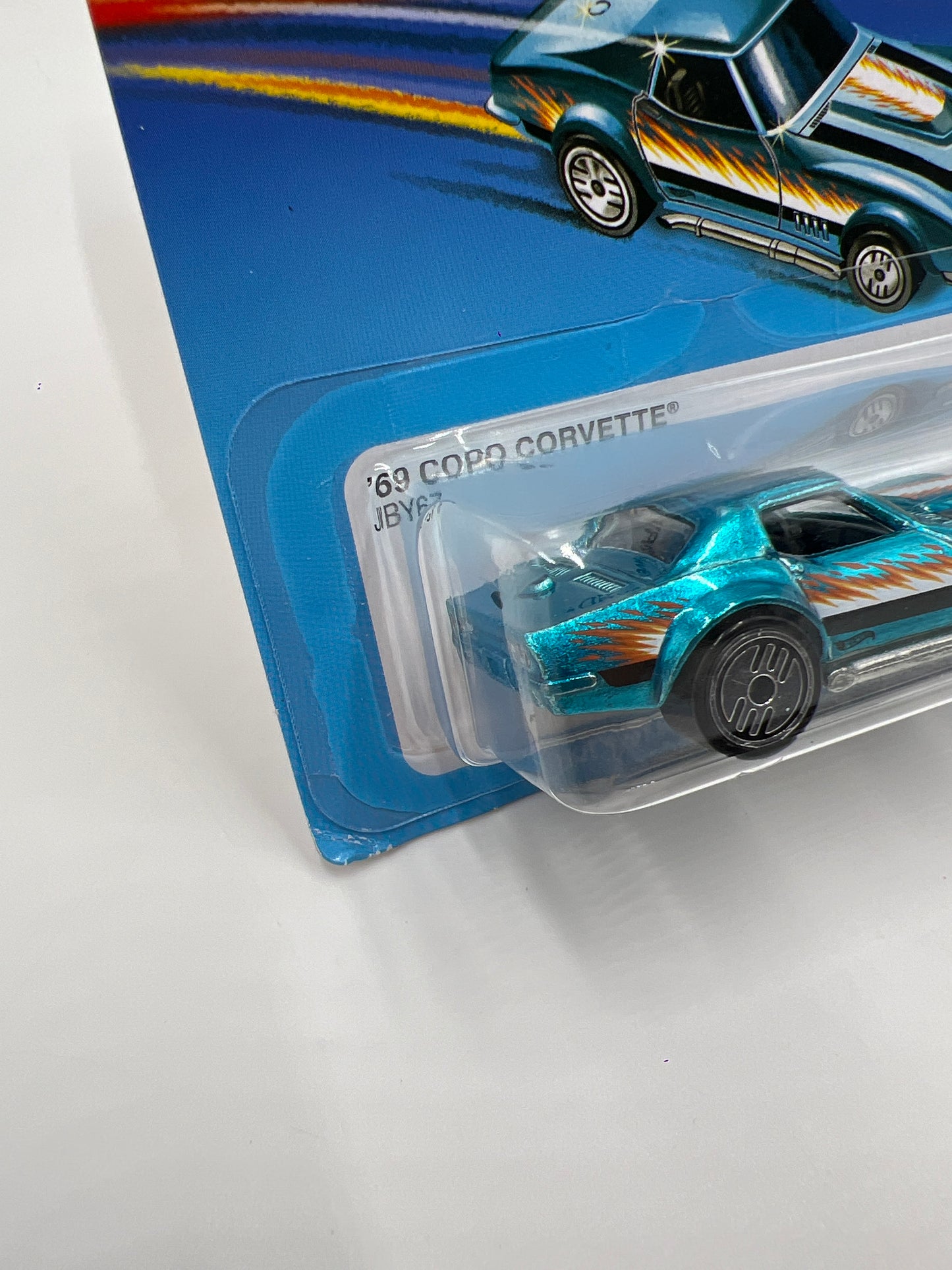 2025 Hot Wheels Target Ultra Hots #8 69 Copo Corvette Blue Cracked Blister