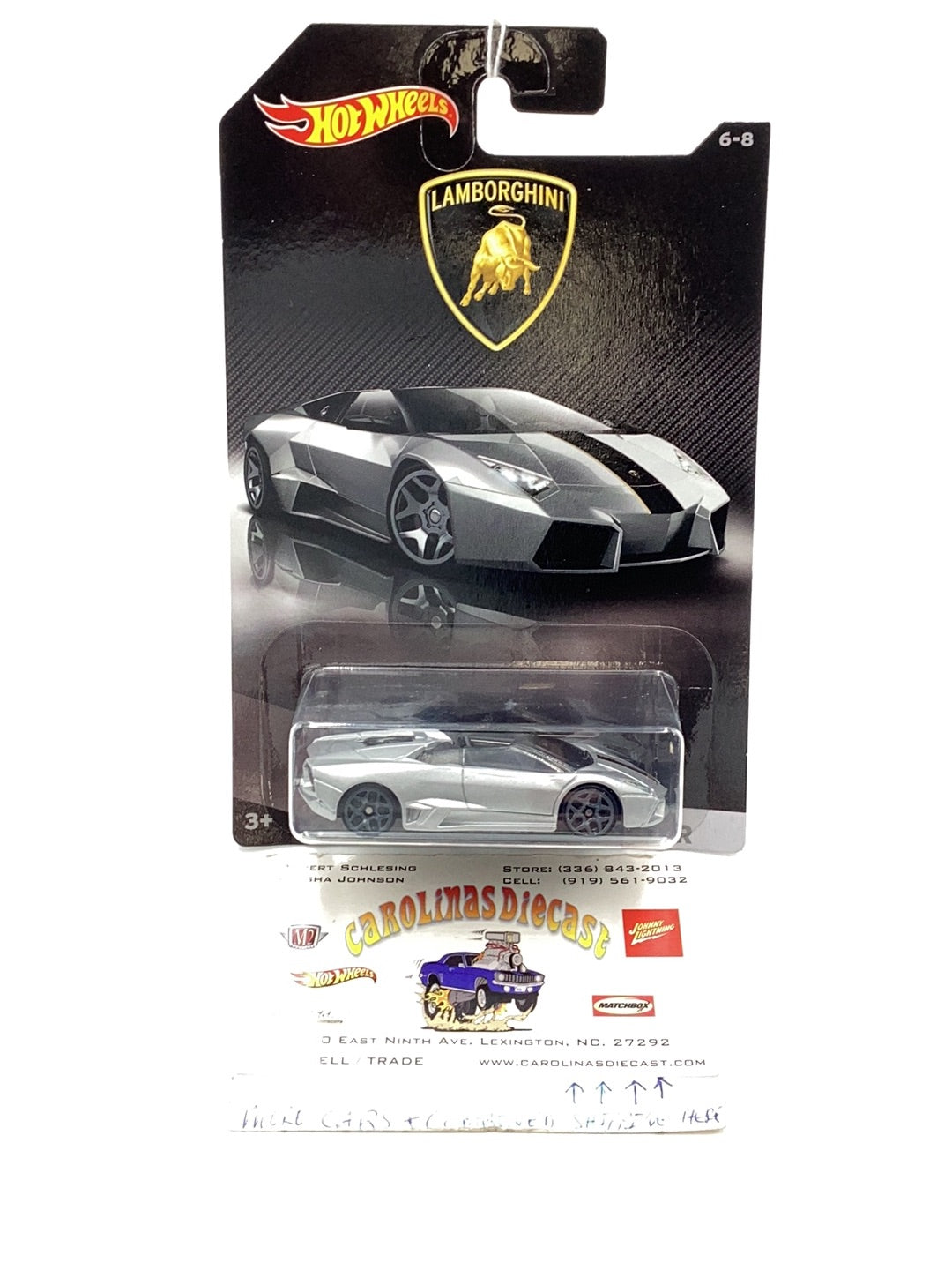 Hot wheels Lamborghini series Lamborghini Reventon Roadster #6 6/8 Walmart exclusive 152D