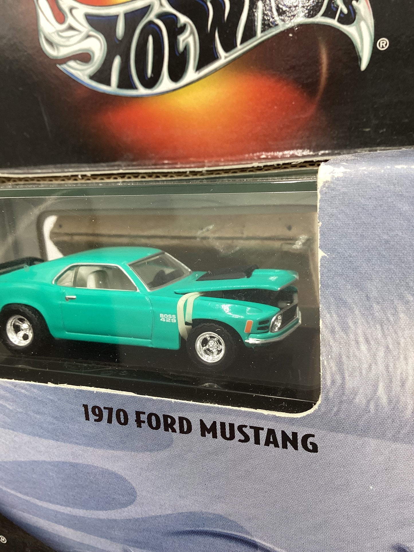 Hot Wheels Premium 100% Black Box 1970 Ford Mustang Teal (2)