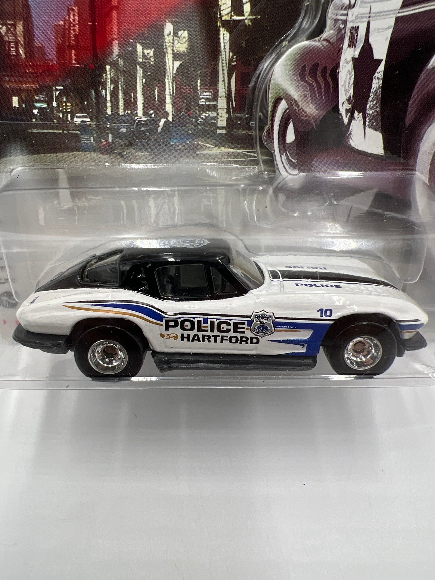 Hot Wheels Cop Rods Series 2 Hartford CT 63 Corvette W/Real Riders