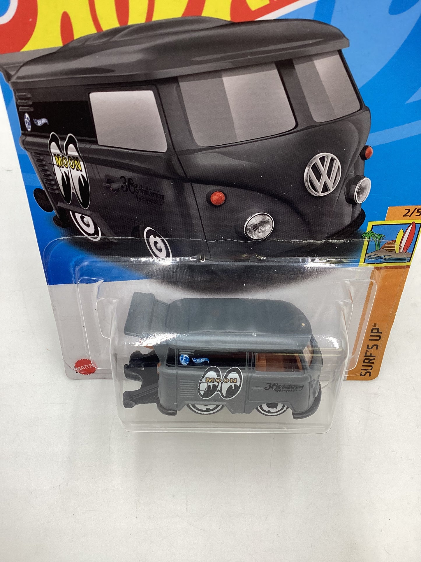 2023 Hot wheels Surfs Up #49 Kool Kombi Mooneyes Gray 97G