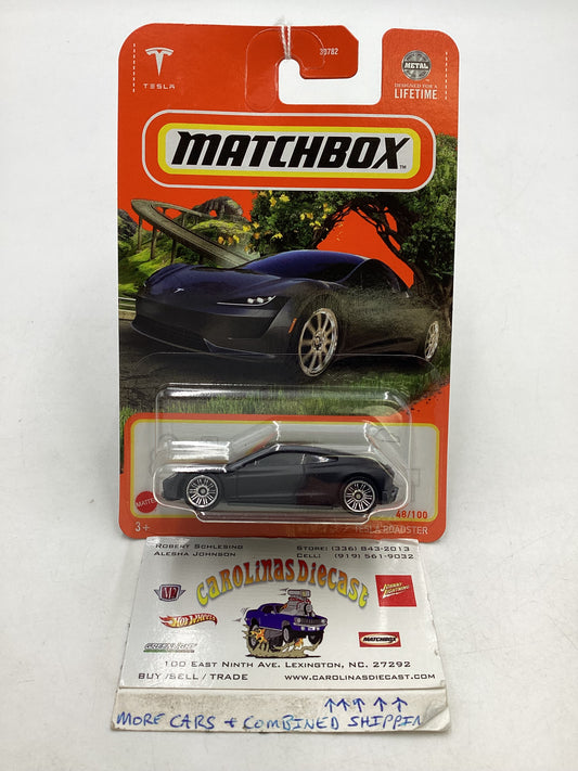 2024 Matchbox G Case #48 Tesla Roadster Matte Black 211A