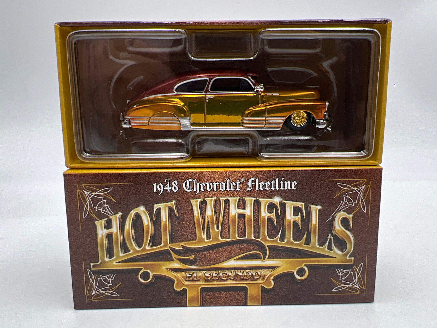 2026 Hot Wheels RLC Porsche 1948 Chevrolet Fleetline Lowrider Gold
