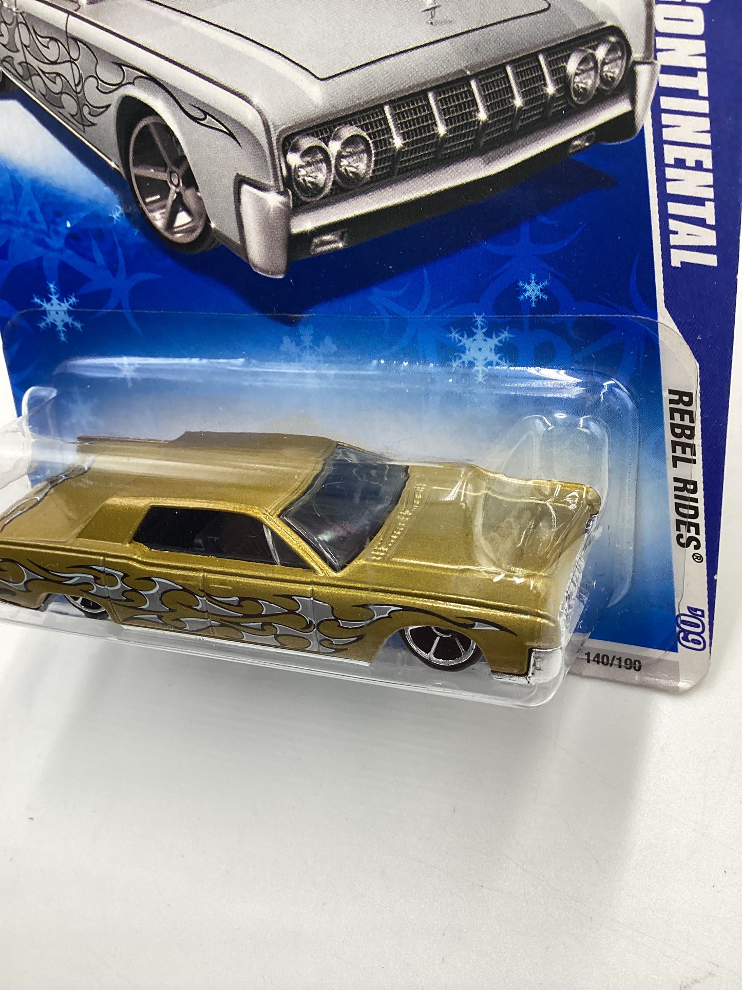 2009 Hot Wheels #140 64 Lincoln Continental Gold Snowflake Card Target Exclusive 236B