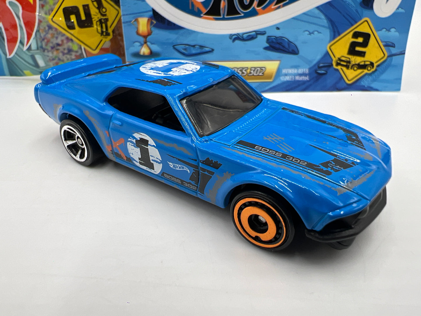 2024 Hot Wheels Mystery Models Series 2 #1 CHASE 69 Ford Mustang Boss 302 Blue