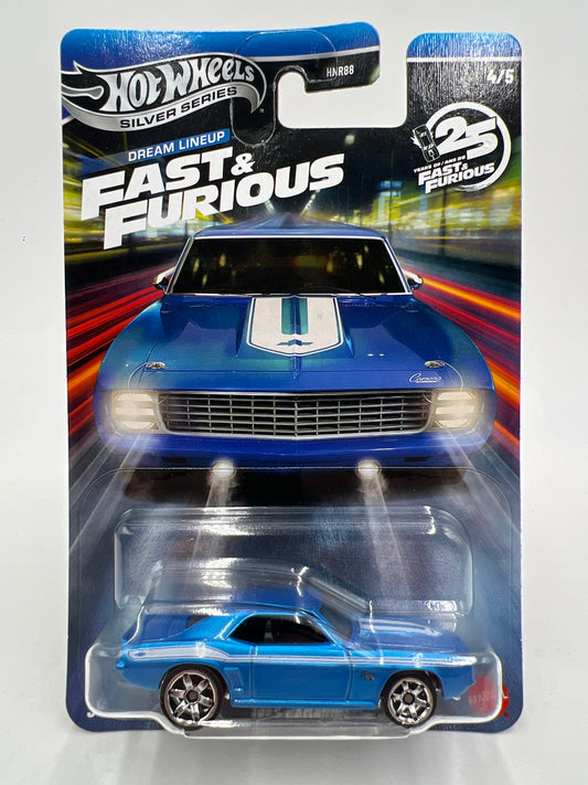 2026 Hot Wheels Silver Series Fast & Furious Dream Lineup #4 1969 Camaro Blue