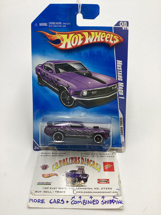 2009 Hot Wheels #144 Mustang Mach 1 Purple