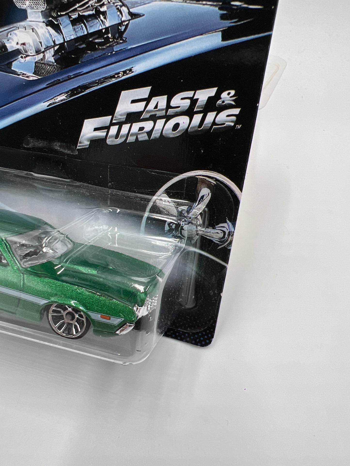 Hot Wheels Fast and Furious #5 5/8 72 Ford Gran Torino Sport Green 70G