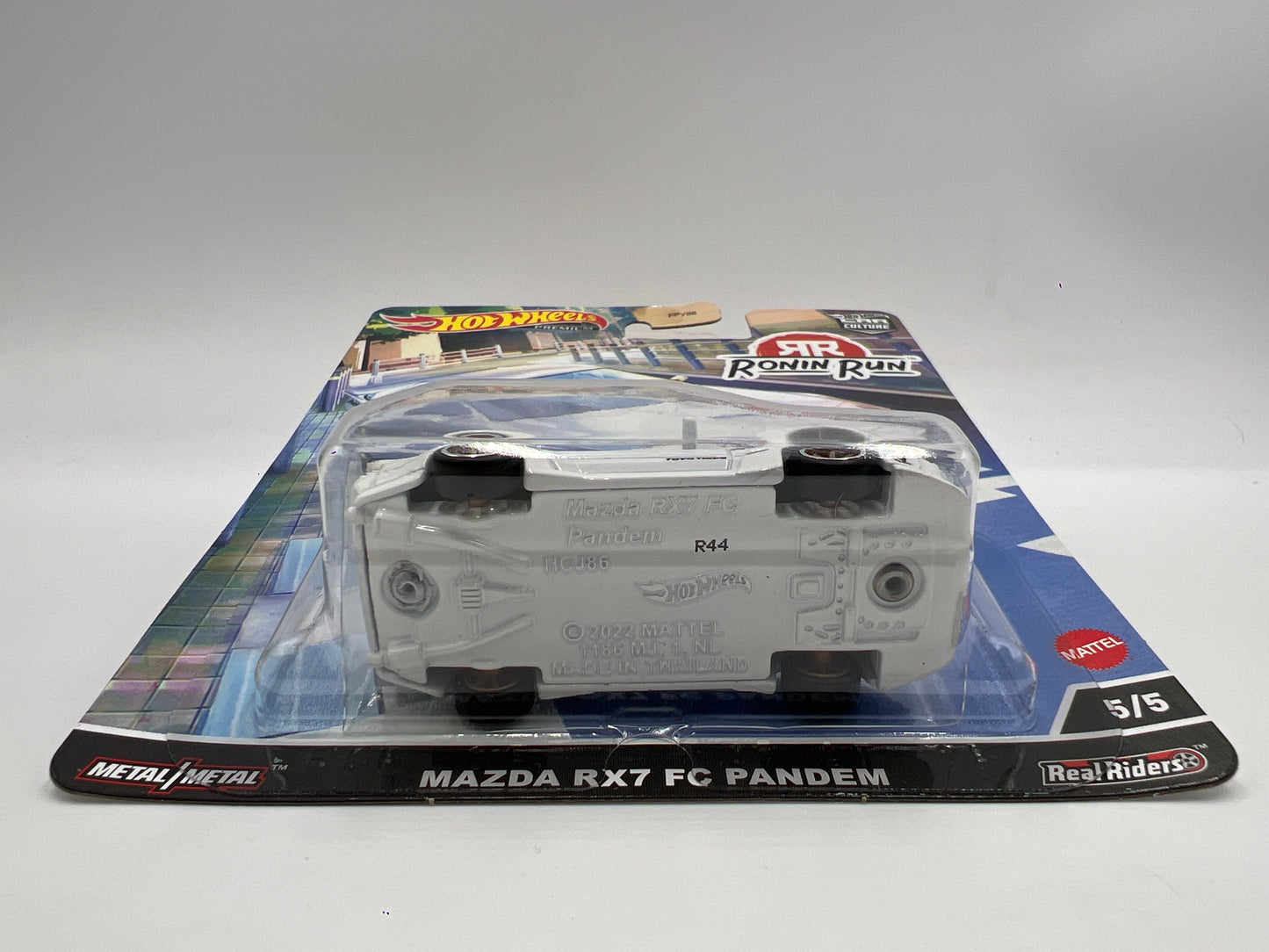 Hot Wheels Premium Ronin Run #5 Mazda RX7 FC Pandem White